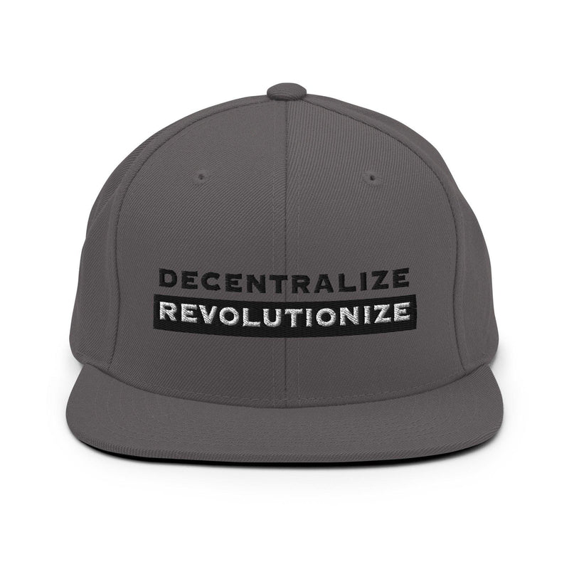 Decentralize | Revolutionize Snapback Hat - InvestmenTees