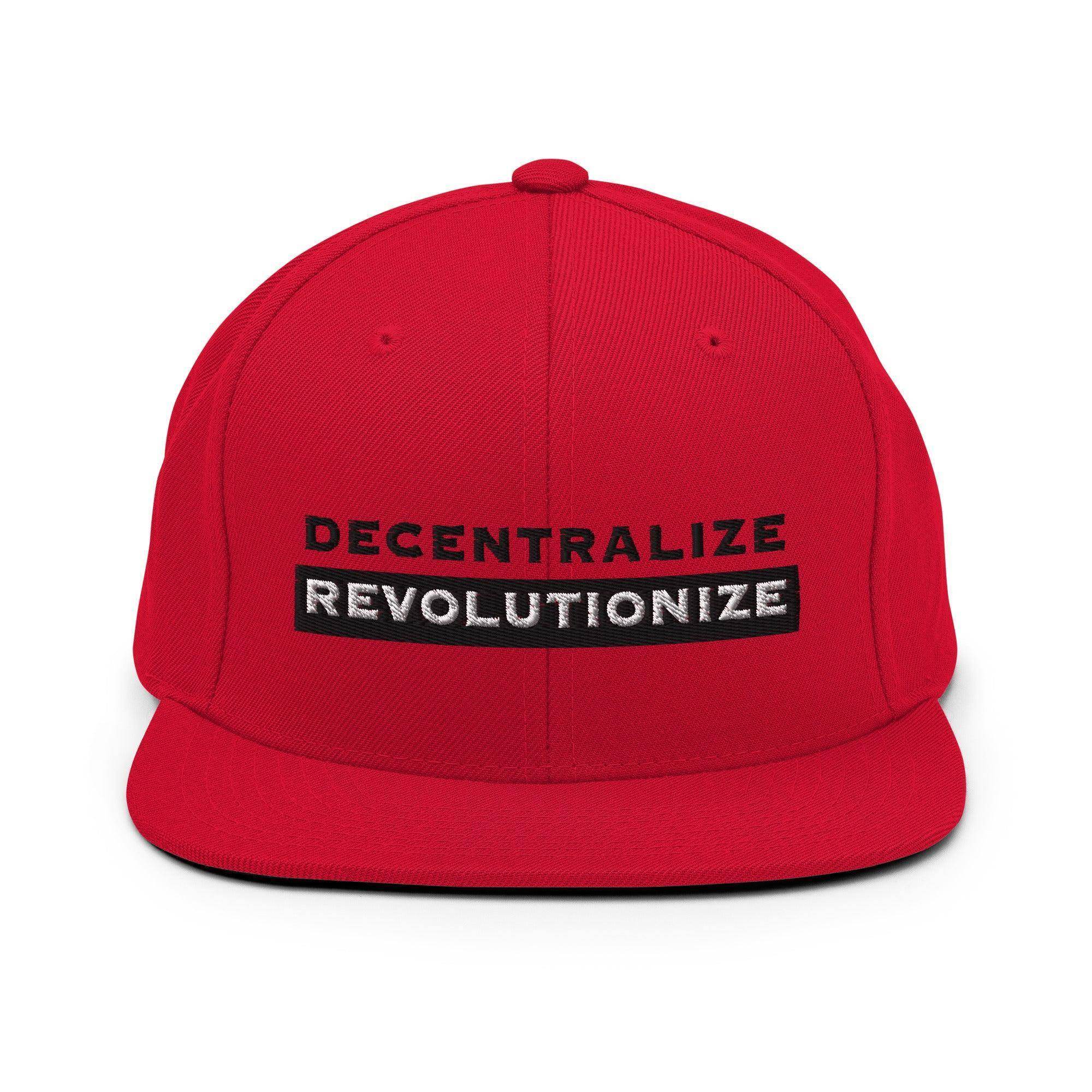 Decentralize | Revolutionize Snapback Hat - InvestmenTees