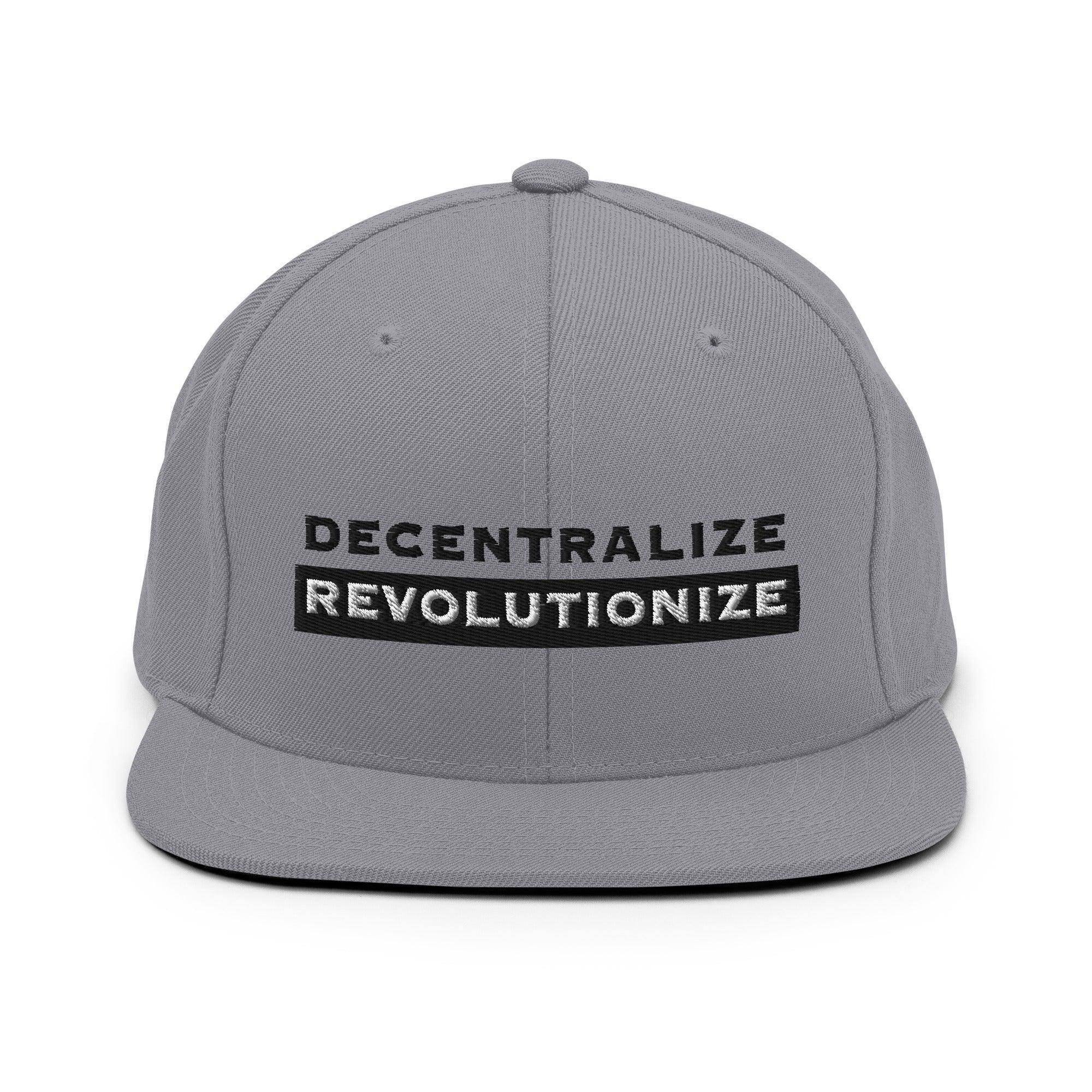 Decentralize | Revolutionize Snapback Hat - InvestmenTees