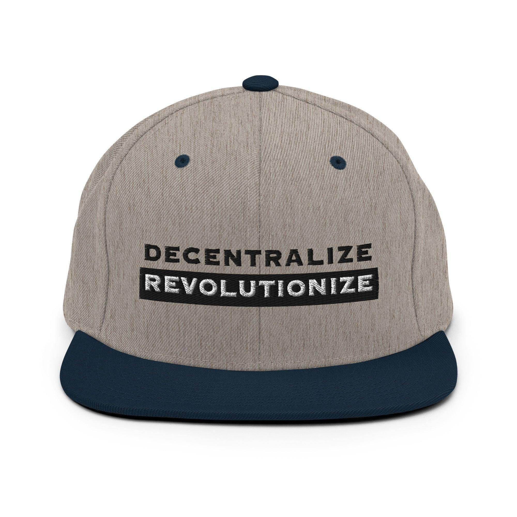 Decentralize | Revolutionize Snapback Hat - InvestmenTees