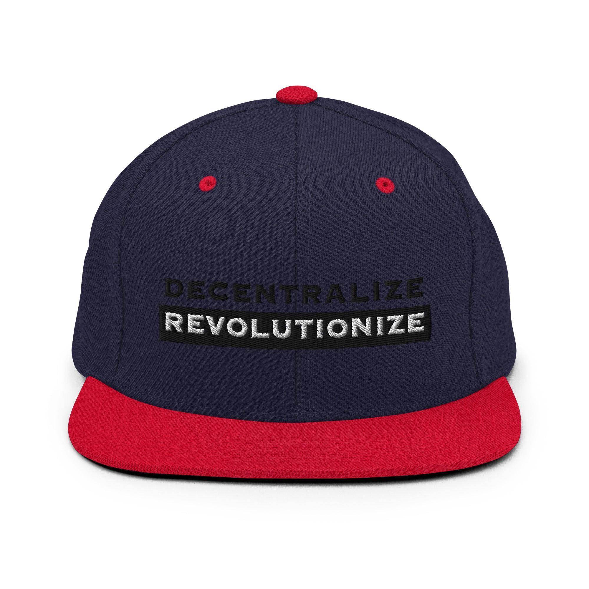 Decentralize | Revolutionize Snapback Hat - InvestmenTees