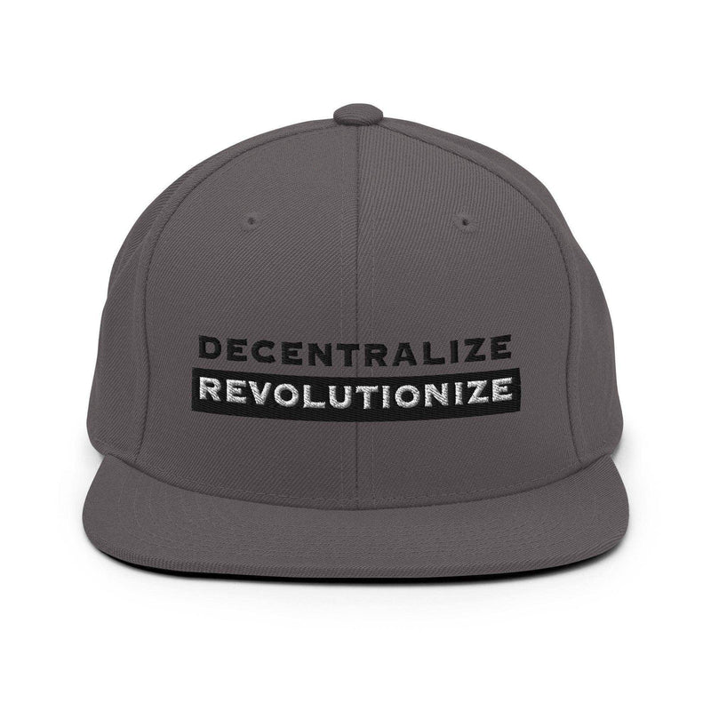 Decentralize | Revolutionize Snapback Hat - InvestmenTees