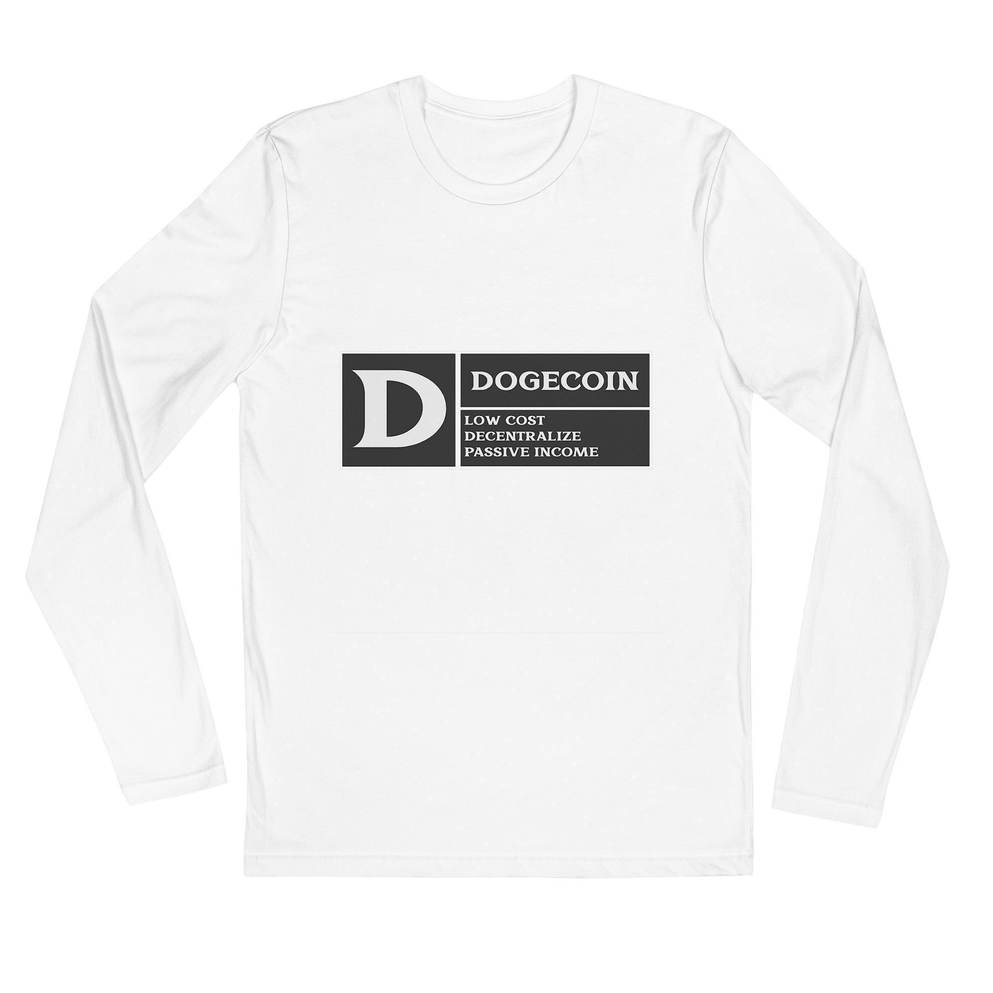 DogeCoin Label Long Sleeve T-Shirt - InvestmenTees