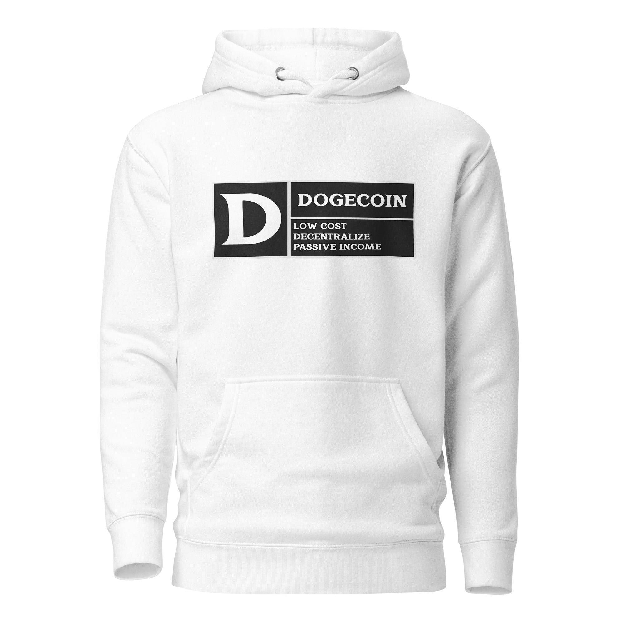 DogeCoin Label Pullover Hoodie - InvestmenTees