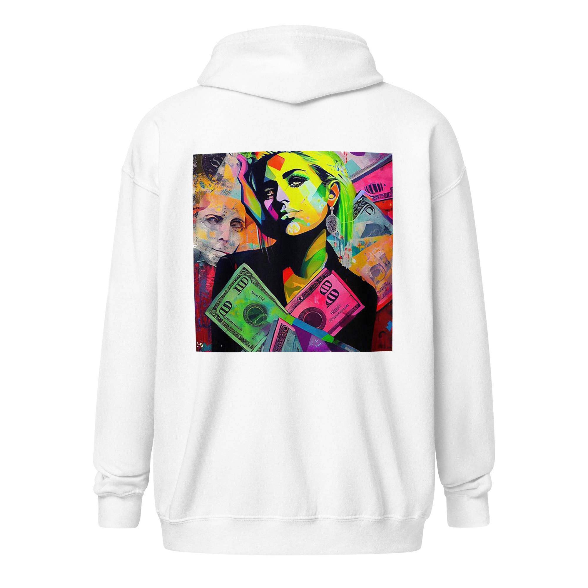 Dollar Highlights Zip Up Hoodie - InvestmenTees