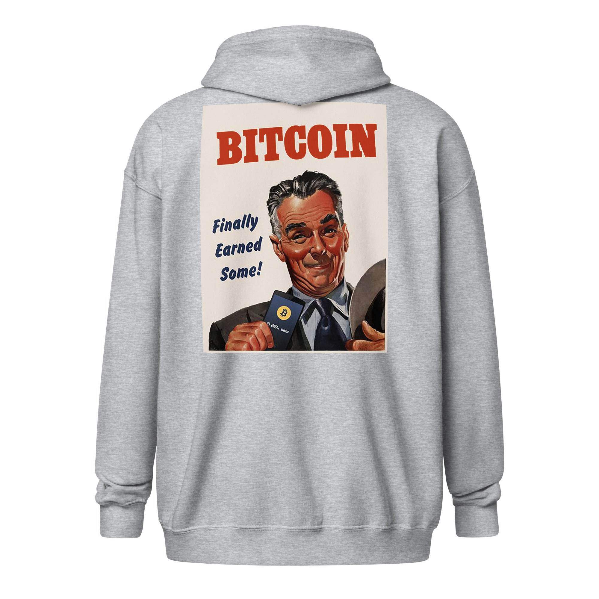 Earned Some Bitcoin Zip Up Hoodie - InvestmenTees