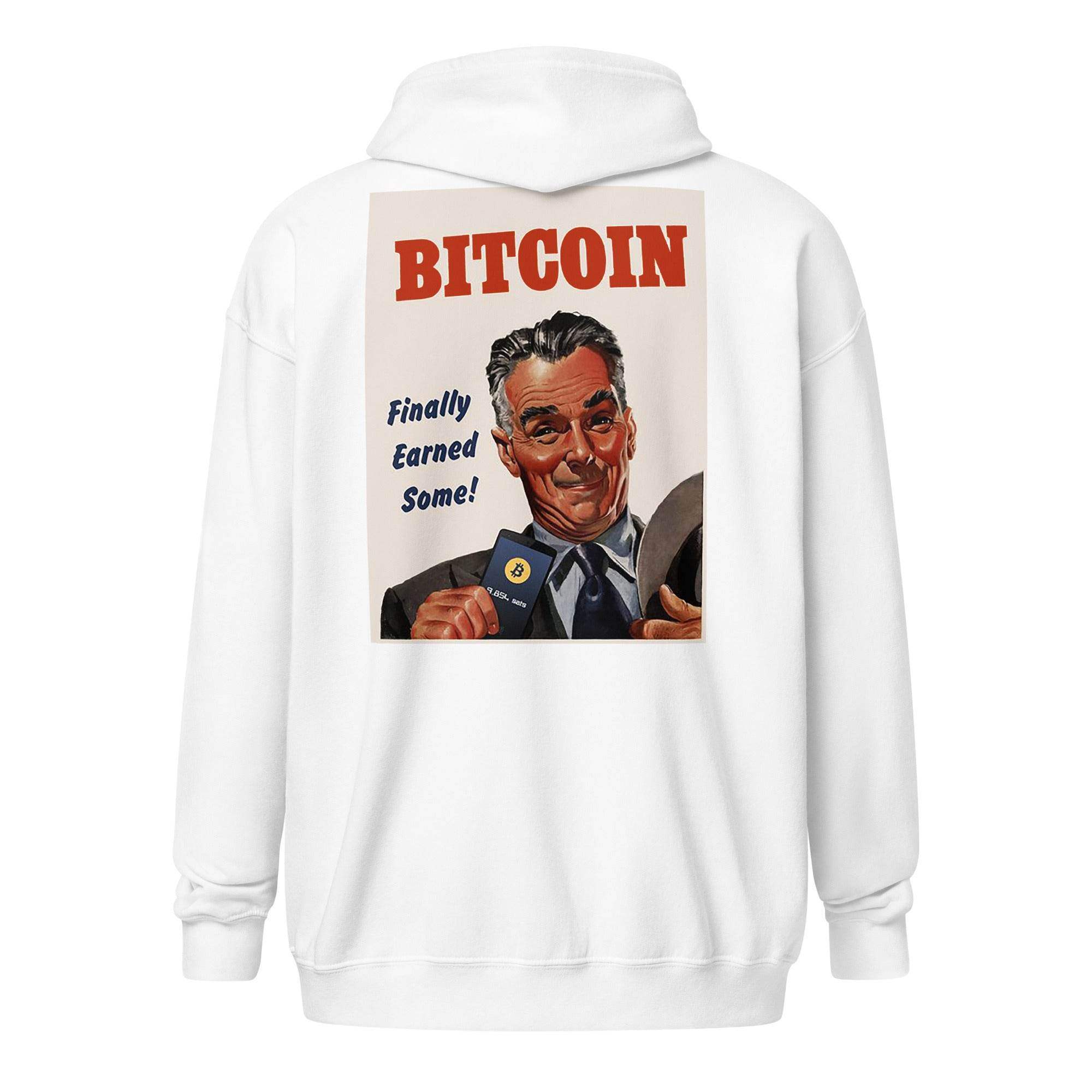 Earned Some Bitcoin Zip Up Hoodie - InvestmenTees