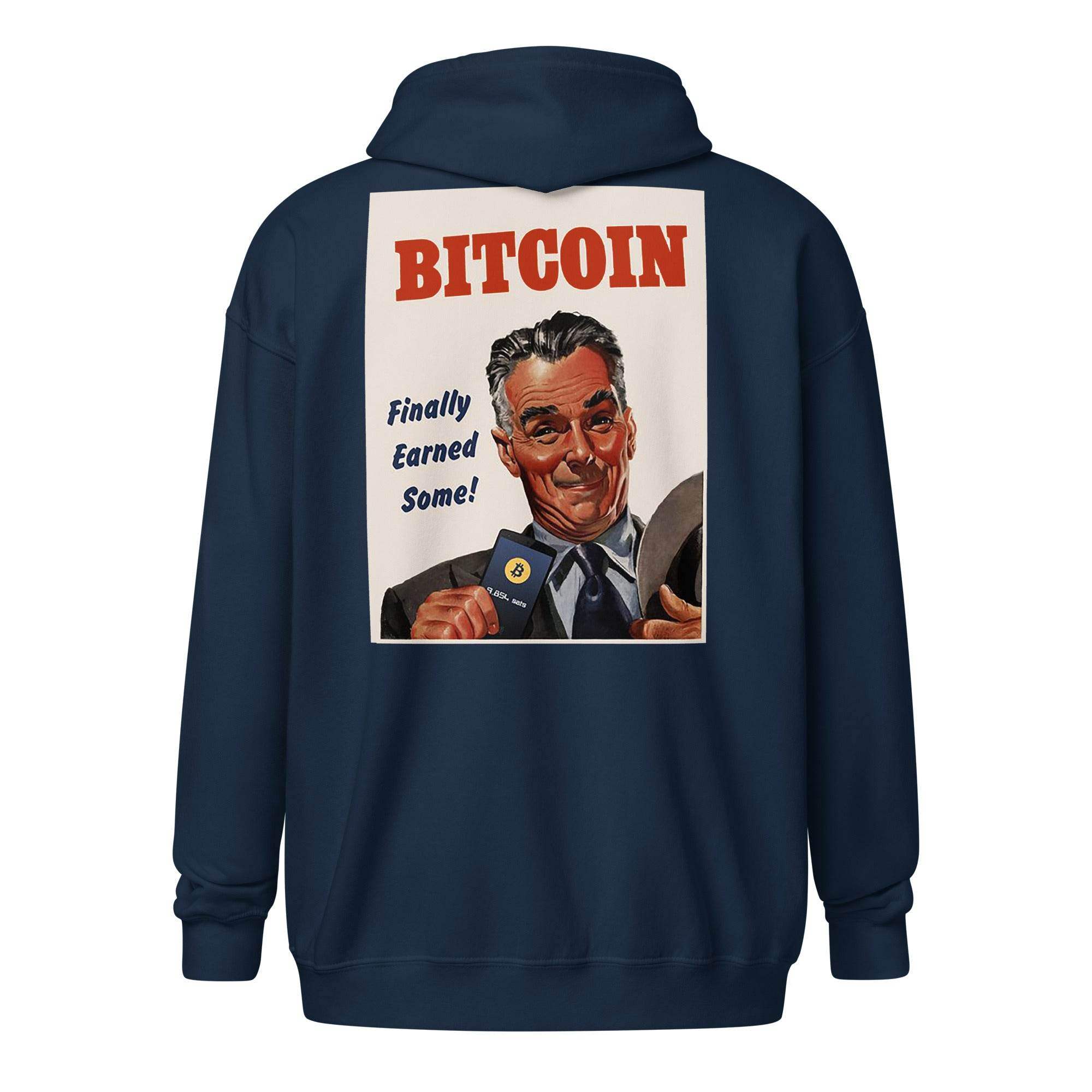 Earned Some Bitcoin Zip Up Hoodie - InvestmenTees