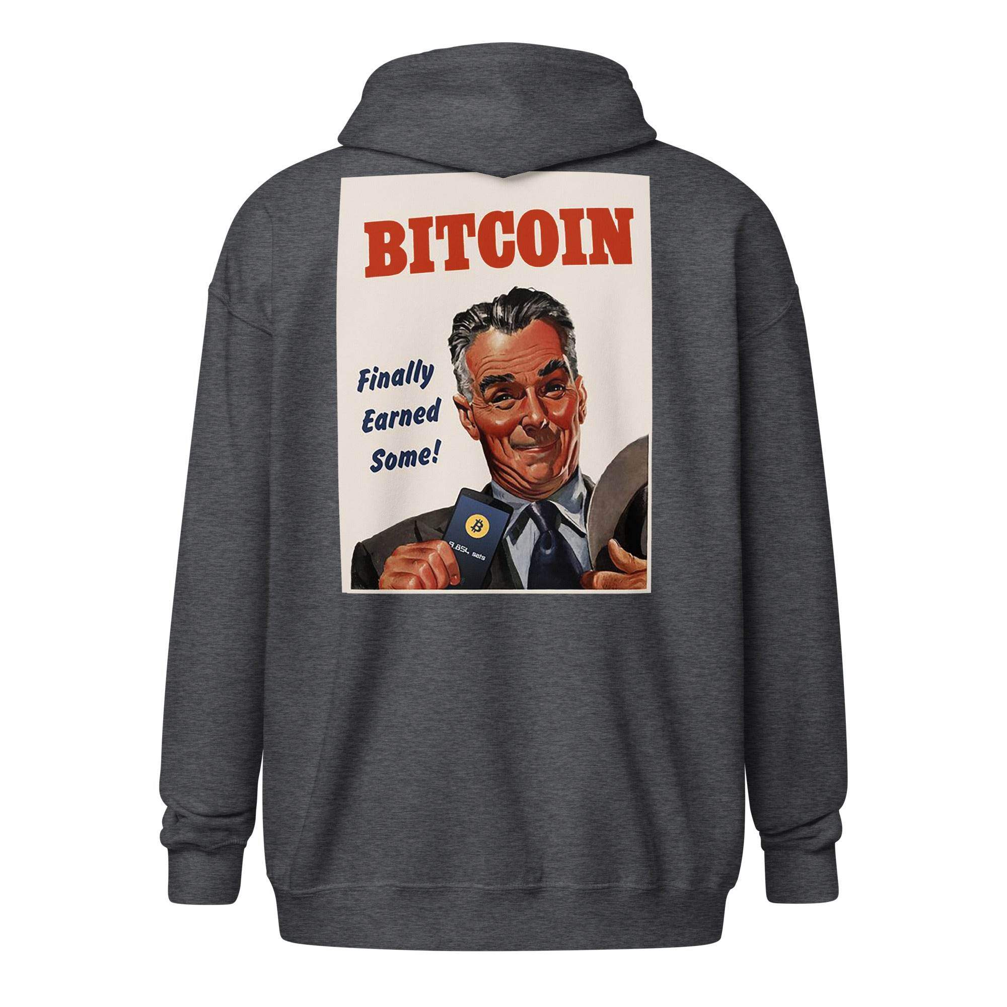 Earned Some Bitcoin Zip Up Hoodie - InvestmenTees