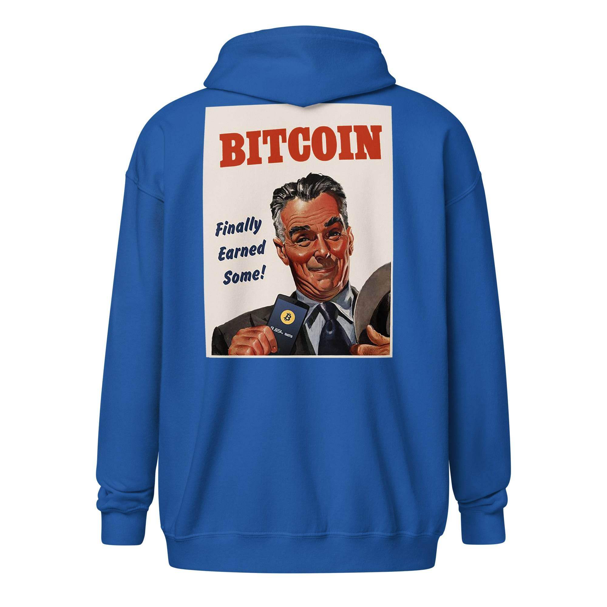 Earned Some Bitcoin Zip Up Hoodie - InvestmenTees