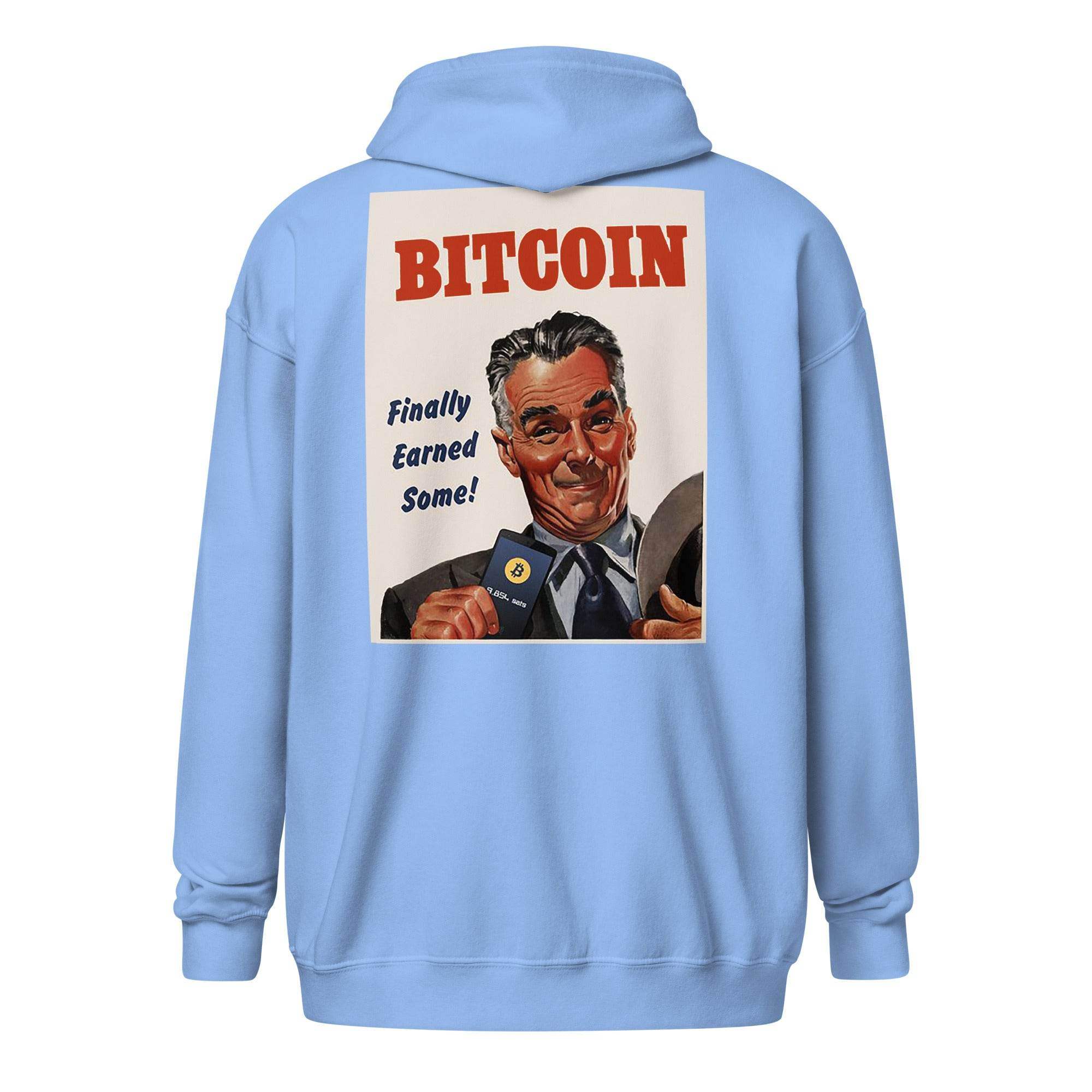 Earned Some Bitcoin Zip Up Hoodie - InvestmenTees