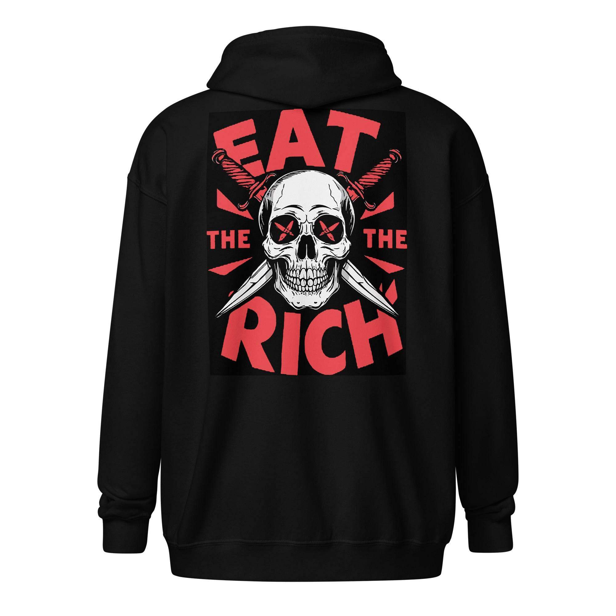 Eat The Rich Zip Up Hoodie - InvestmenTees