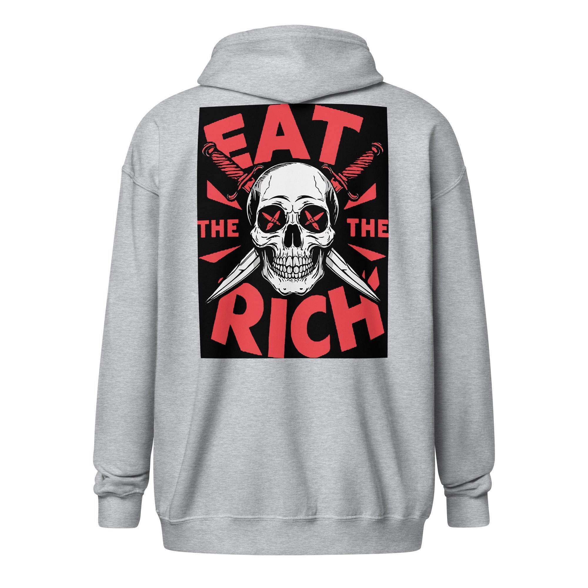 Eat The Rich Zip Up Hoodie - InvestmenTees