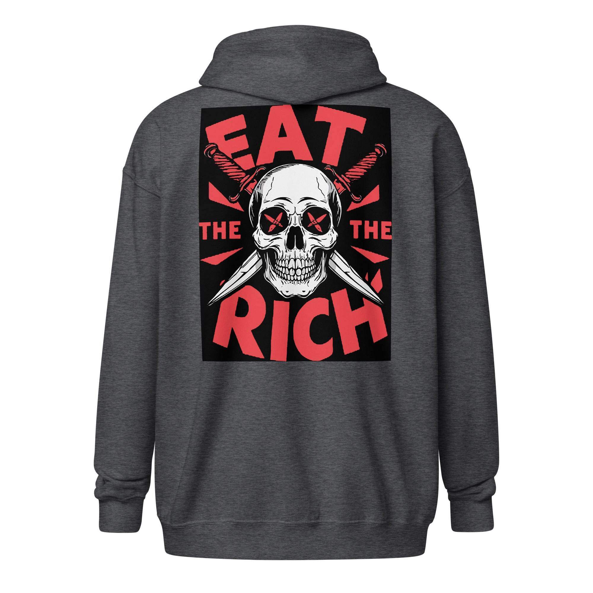 Eat The Rich Zip Up Hoodie - InvestmenTees