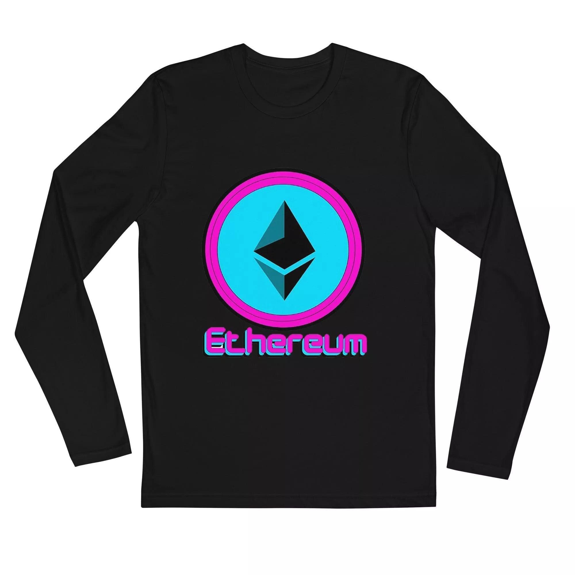 Ethereum Pink-Blue Long Sleeve T-Shirt - InvestmenTees
