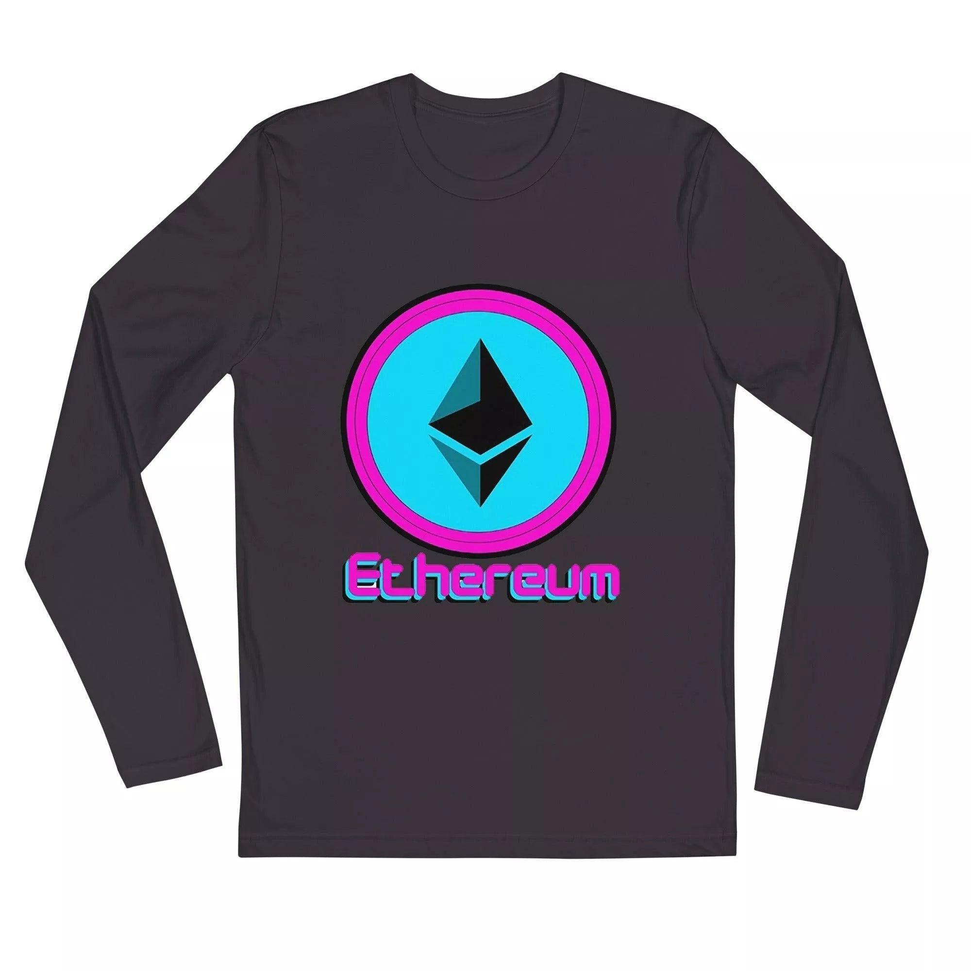 Ethereum Pink-Blue Long Sleeve T-Shirt - InvestmenTees