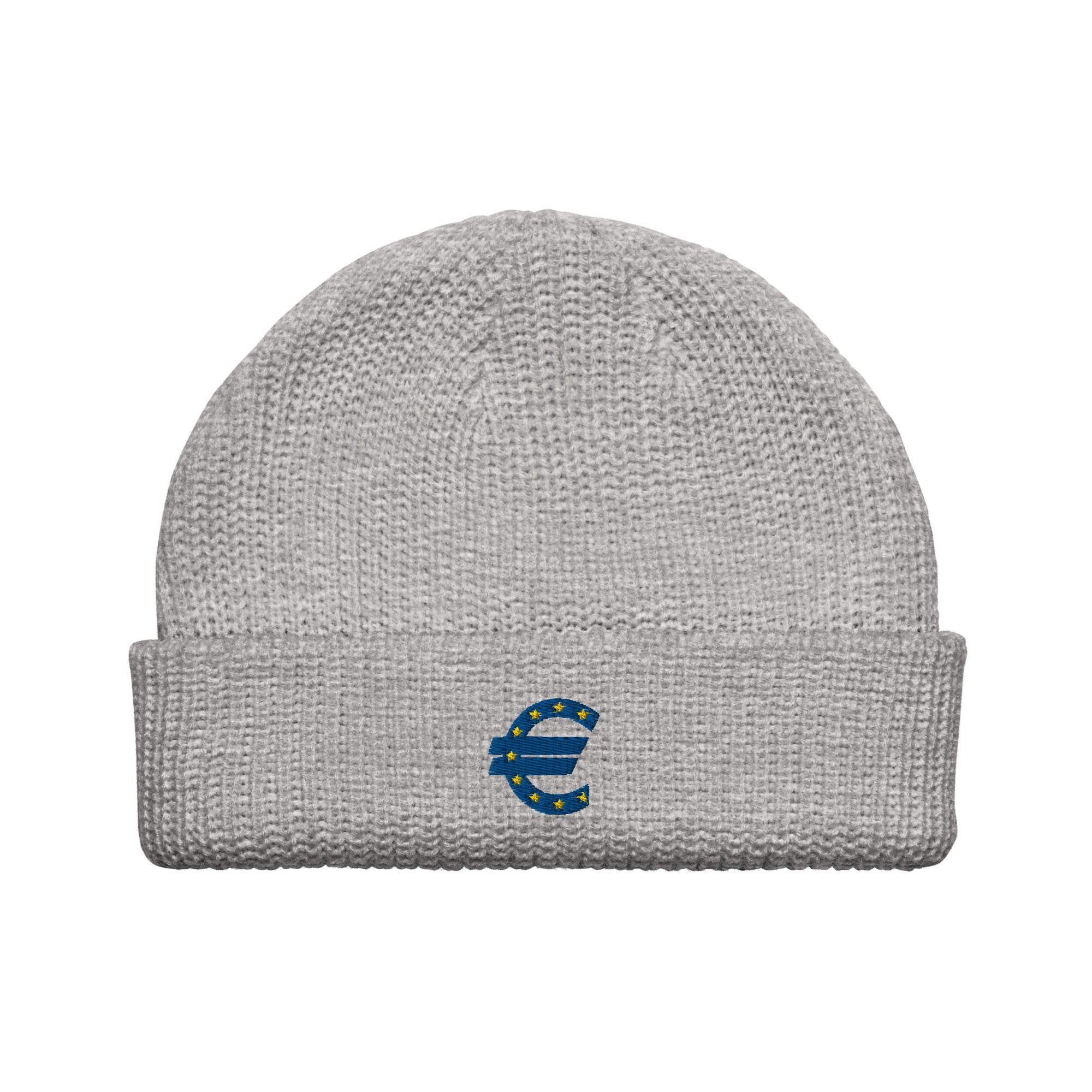 Front The Euro Currency Beanie - InvestmenTees