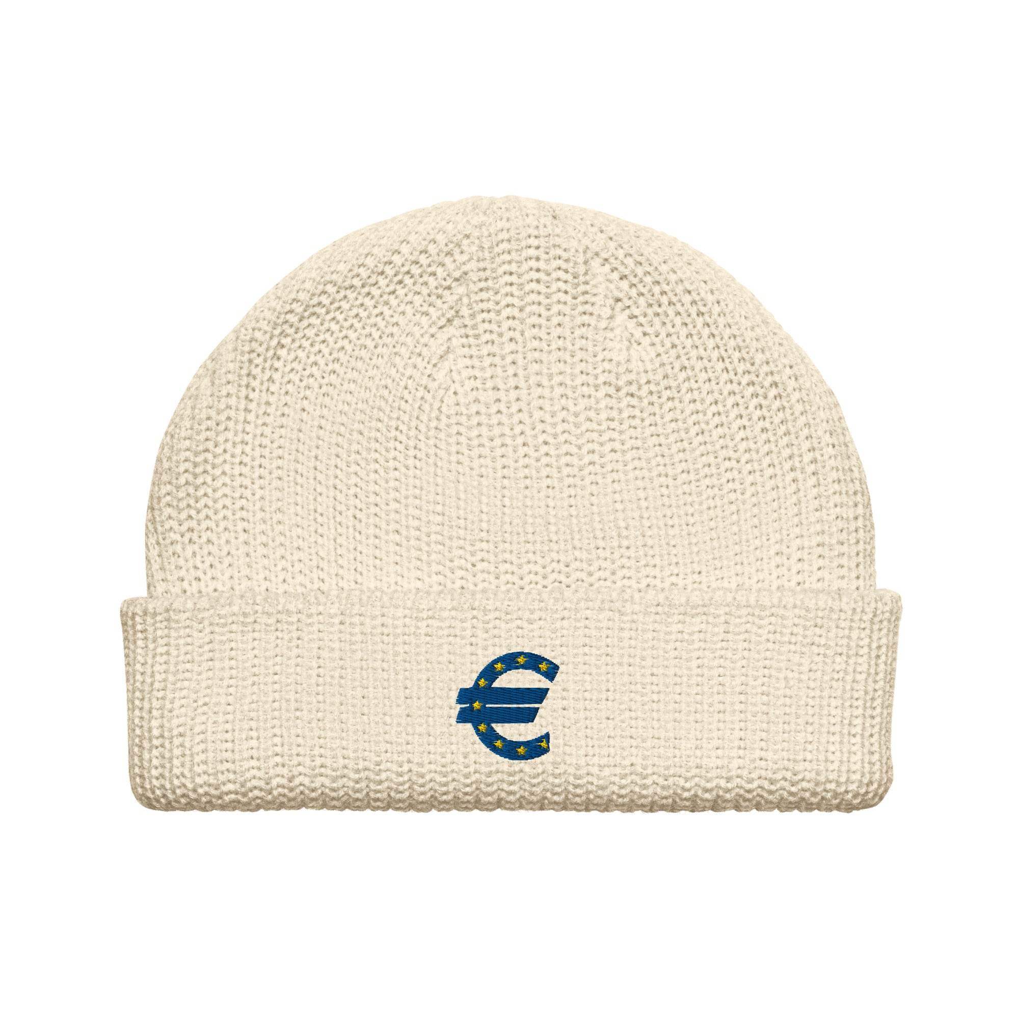 Front The Euro Currency Beanie - InvestmenTees