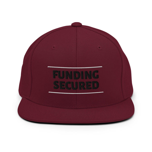 Funding Secured Snapback Hat - InvestmenTees