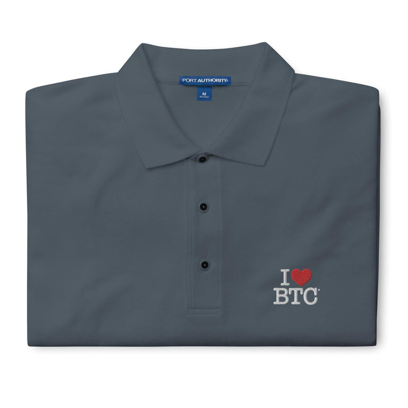 I LUV BTC Polo Shirt - InvestmenTees