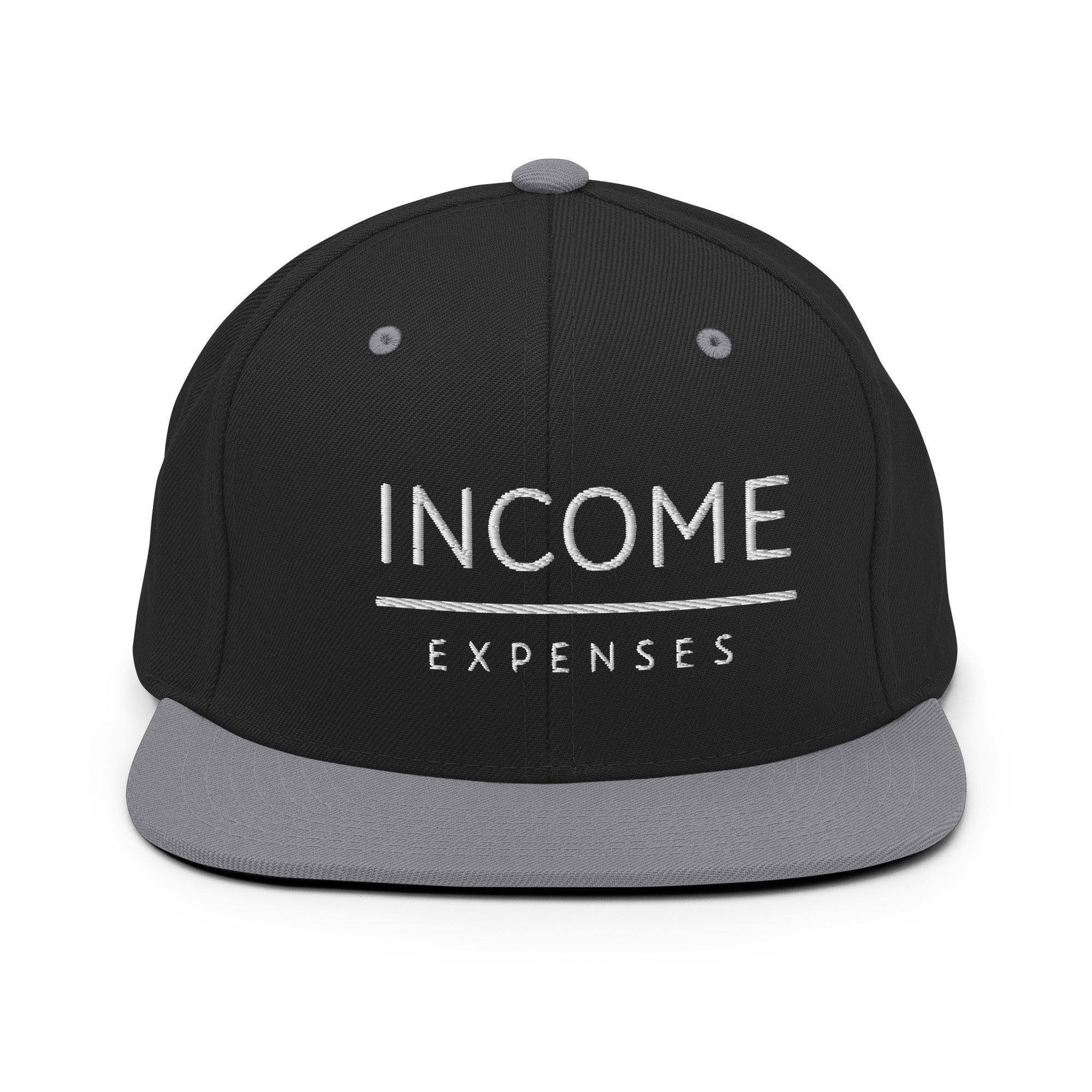 Income Over Expenses | Finance Snapback Hat - InvestmenTees