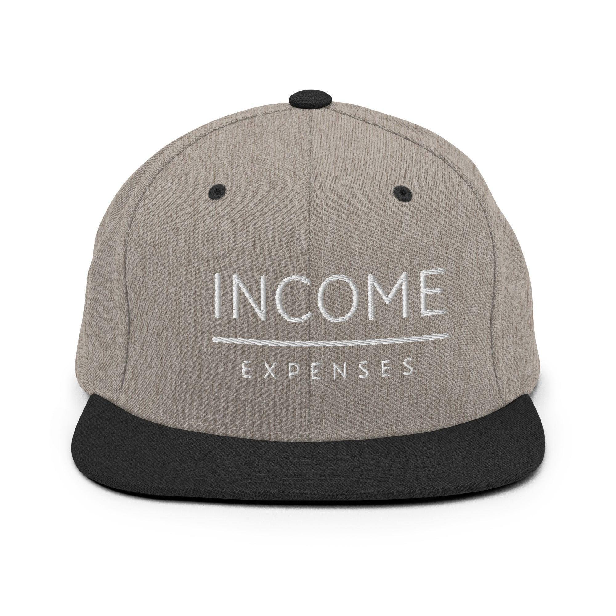 Income Over Expenses | Finance Snapback Hat - InvestmenTees