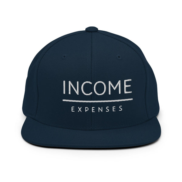 Income Over Expenses | Finance Snapback Hat - InvestmenTees