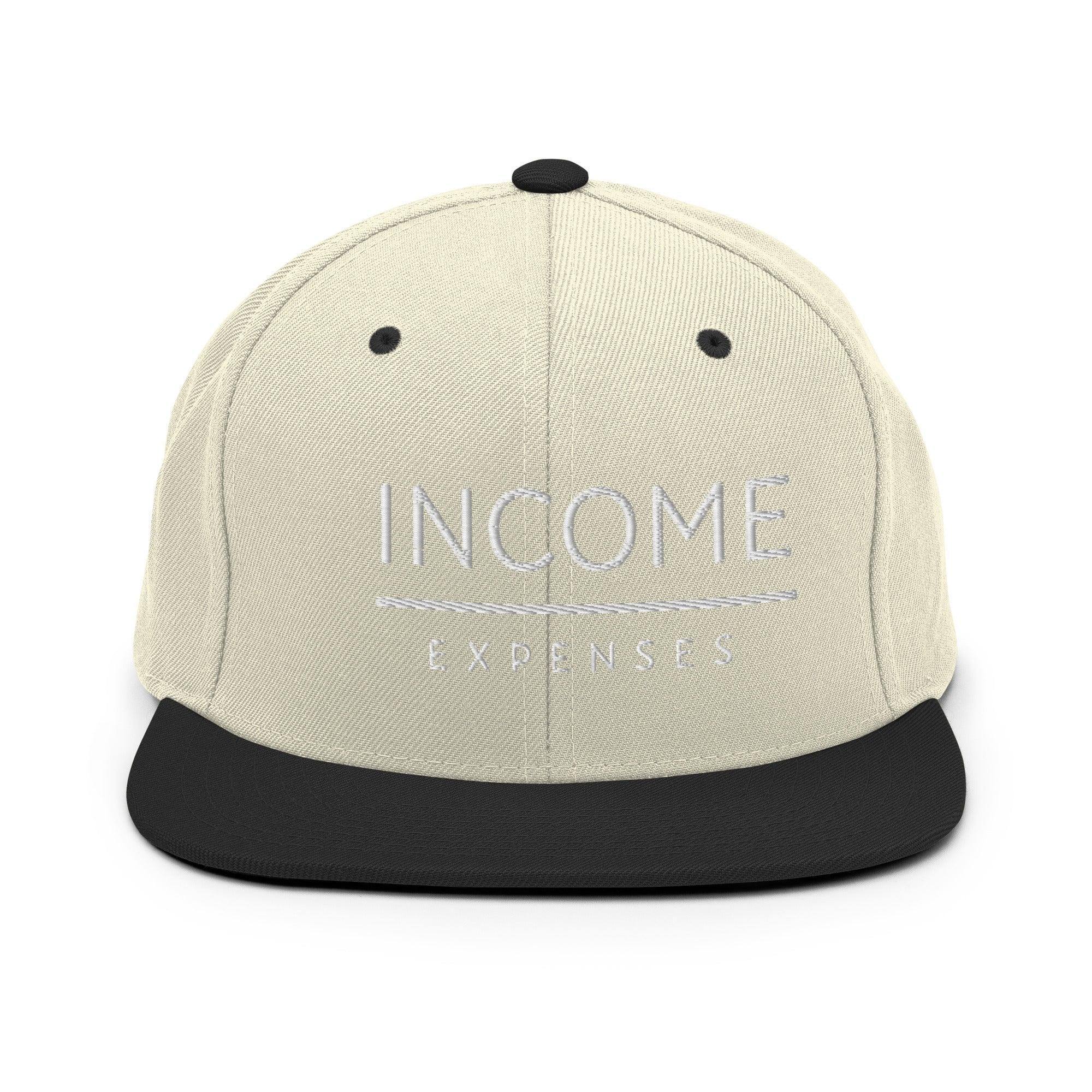 Income Over Expenses | Finance Snapback Hat - InvestmenTees