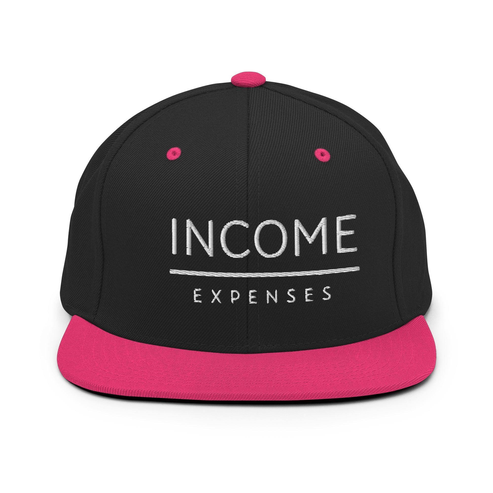 Income Over Expenses | Finance Snapback Hat - InvestmenTees