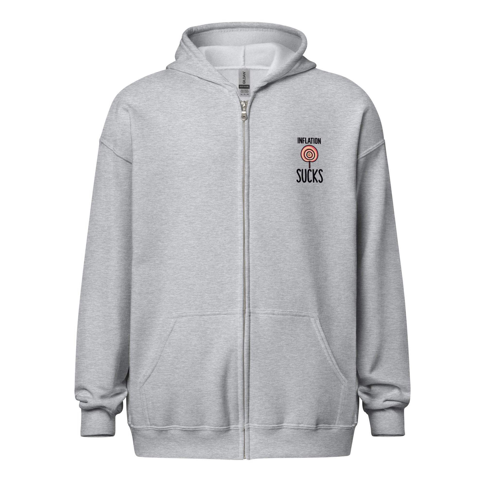 Inflation Hurts Zip Up Hoodie - InvestmenTees