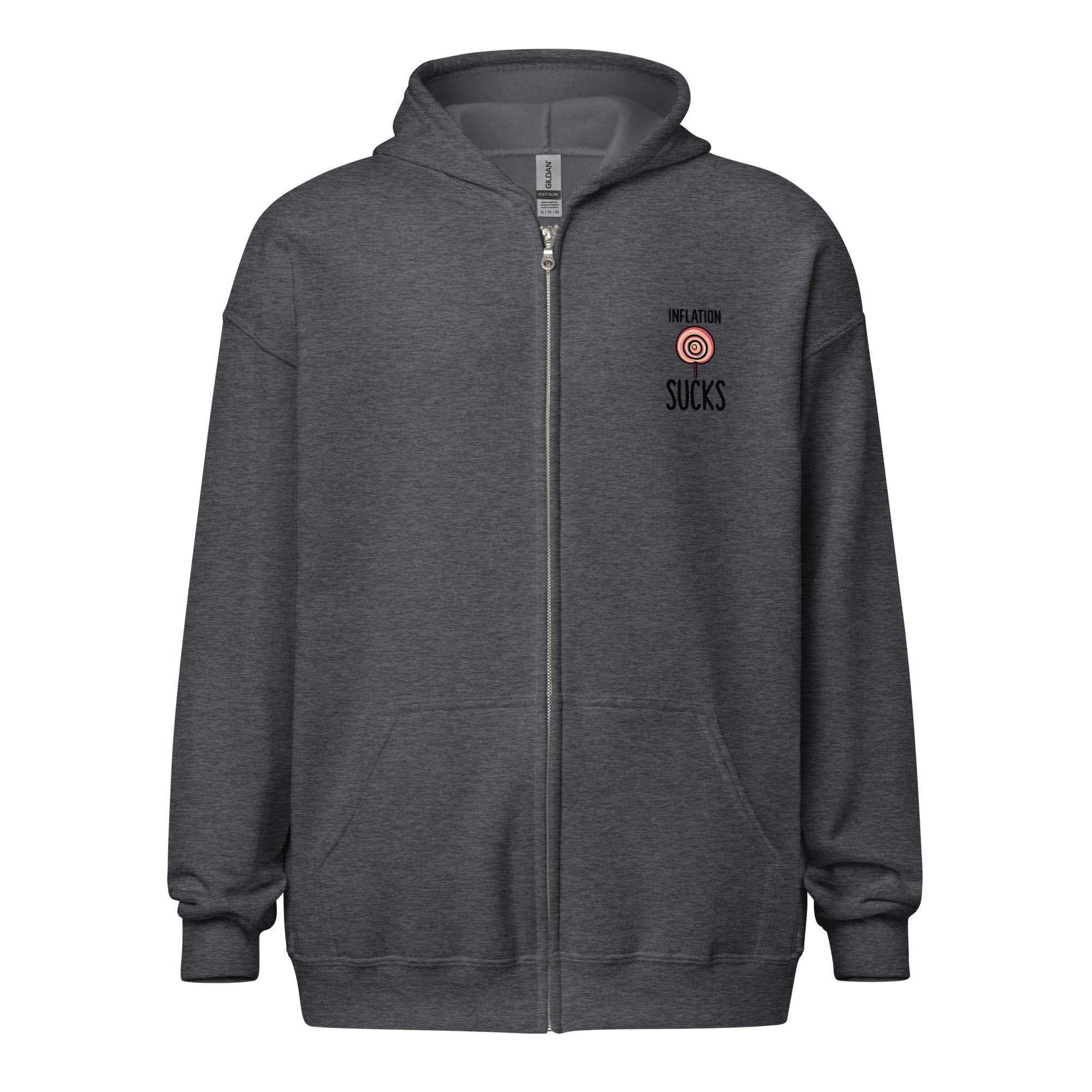 Inflation Hurts Zip Up Hoodie - InvestmenTees