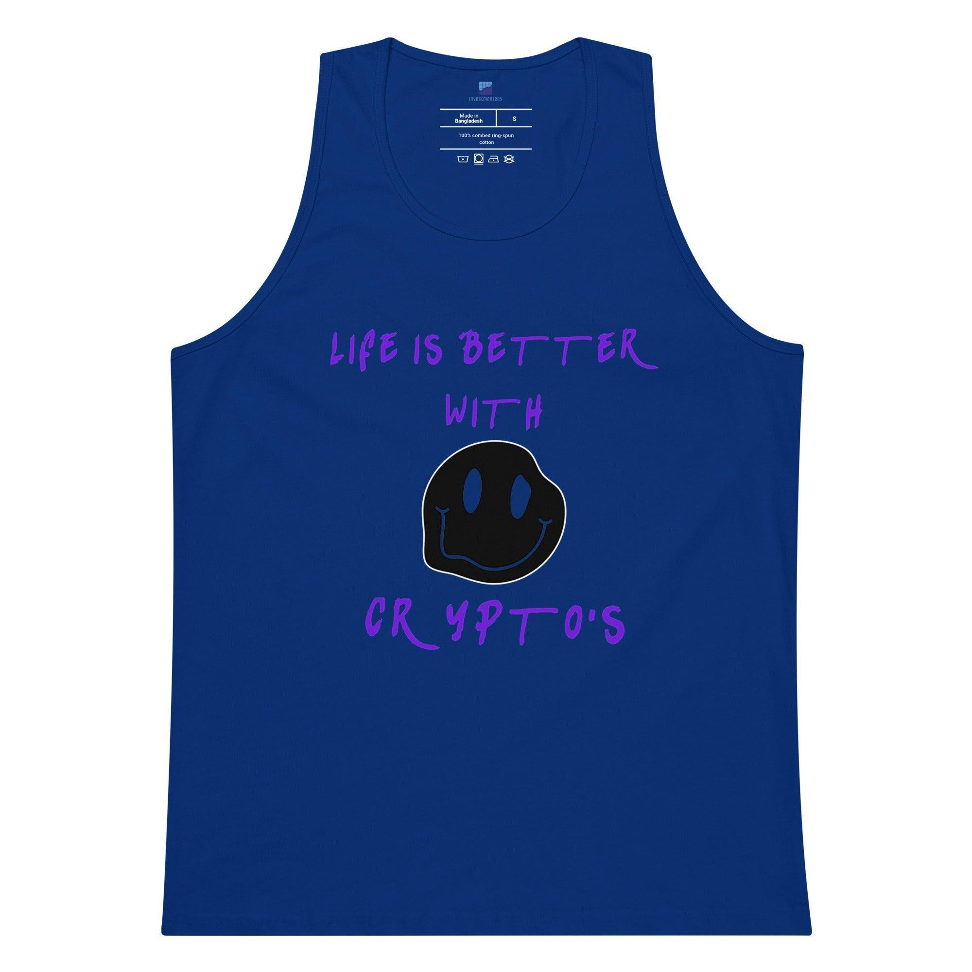 Life Is Better With Cryptos Tank Top - InvestmenTees