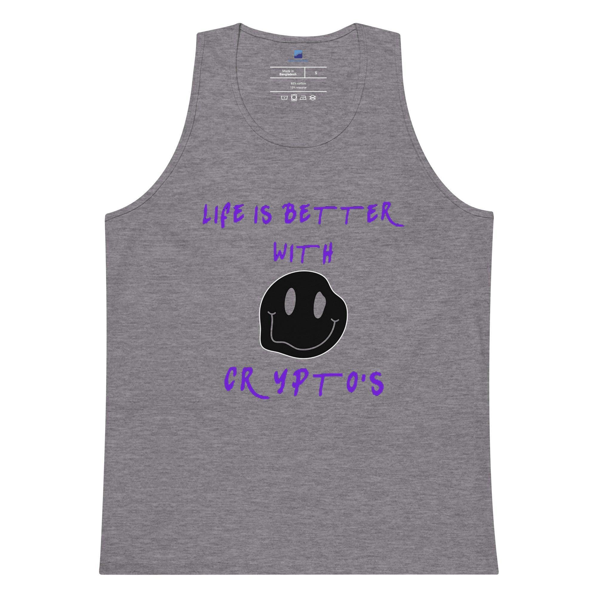 Life Is Better With Cryptos Tank Top - InvestmenTees