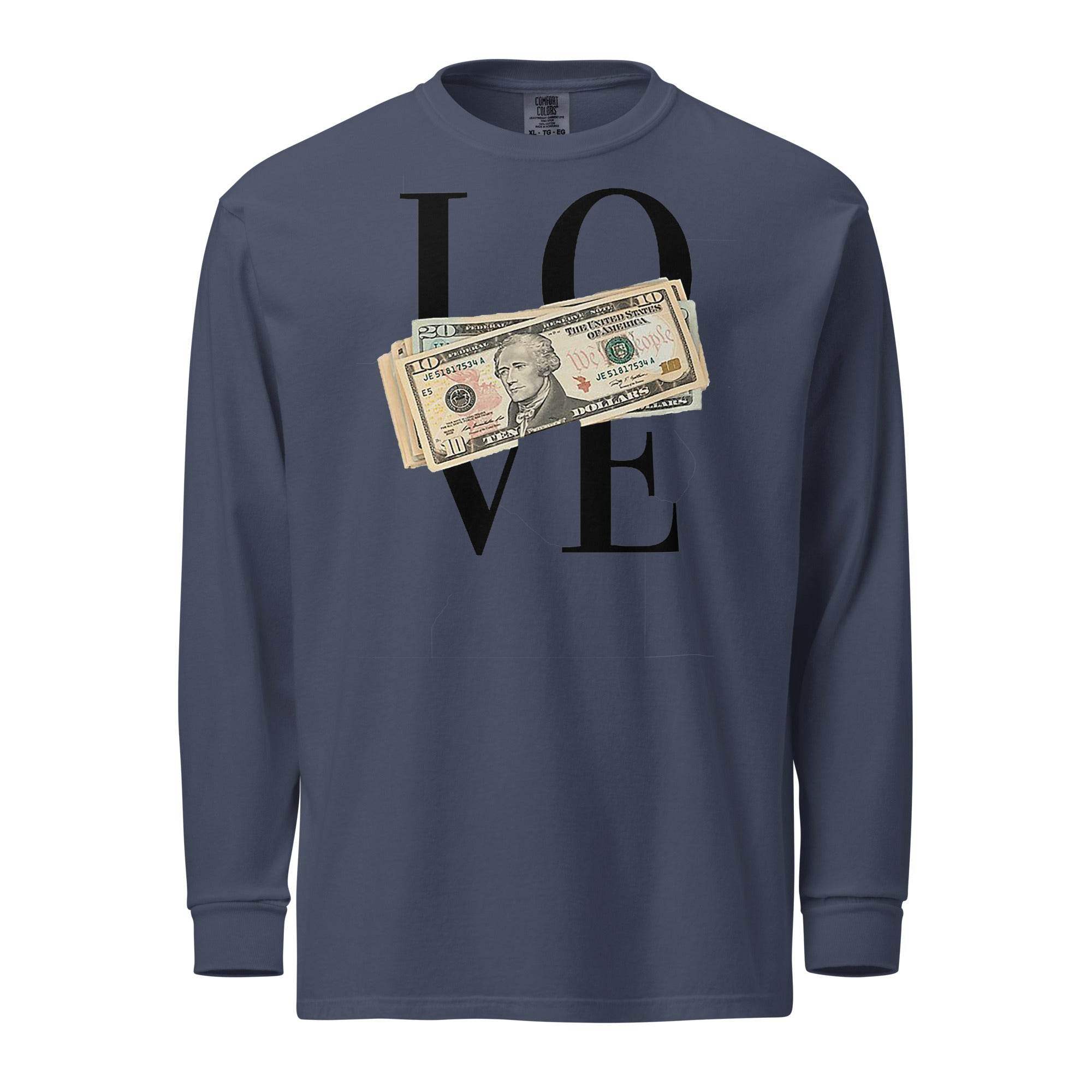 LOVE Money Long Sleeve T-Shirt - InvestmenTees