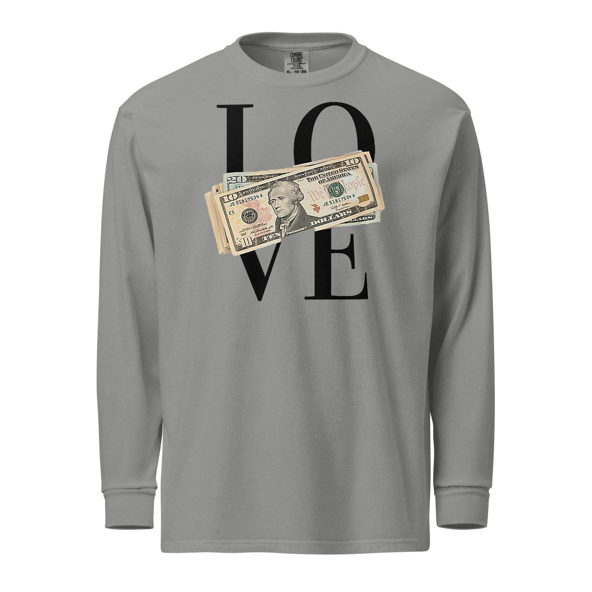 LOVE Money Long Sleeve T-Shirt - InvestmenTees