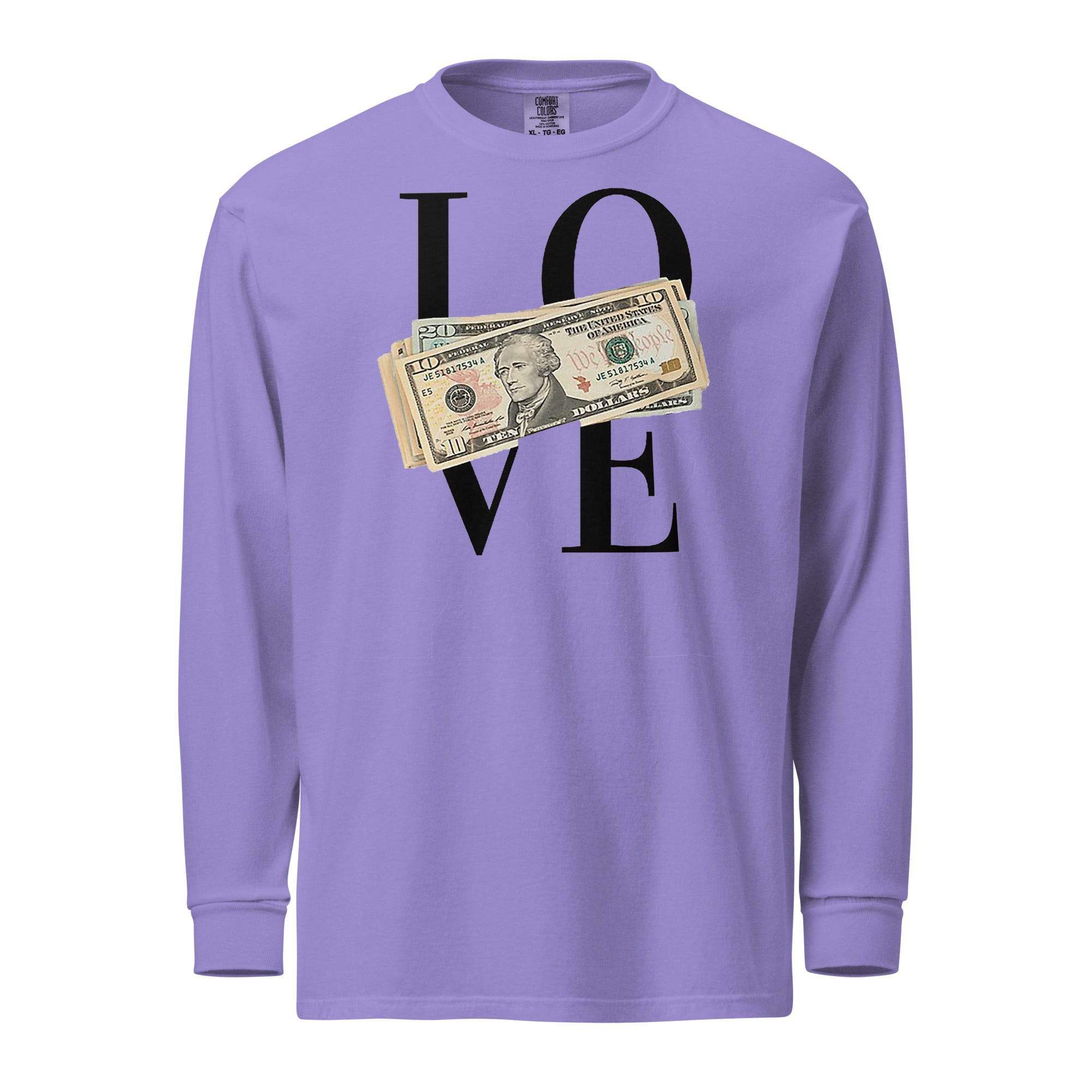 LOVE Money Long Sleeve T-Shirt - InvestmenTees