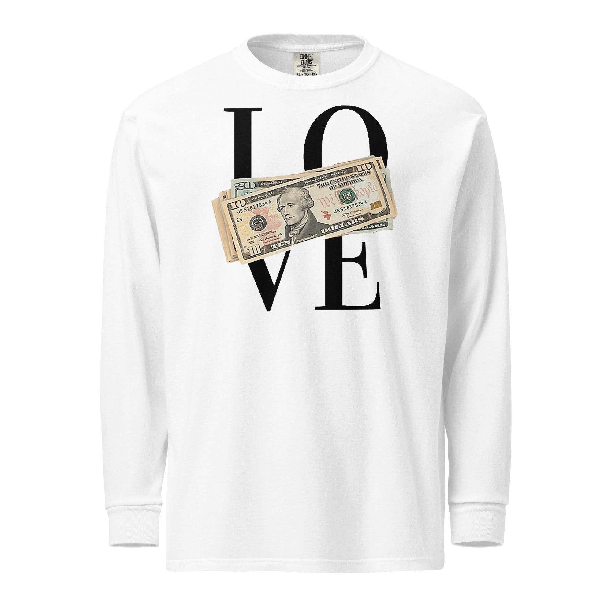 LOVE Money Long Sleeve T-Shirt - InvestmenTees