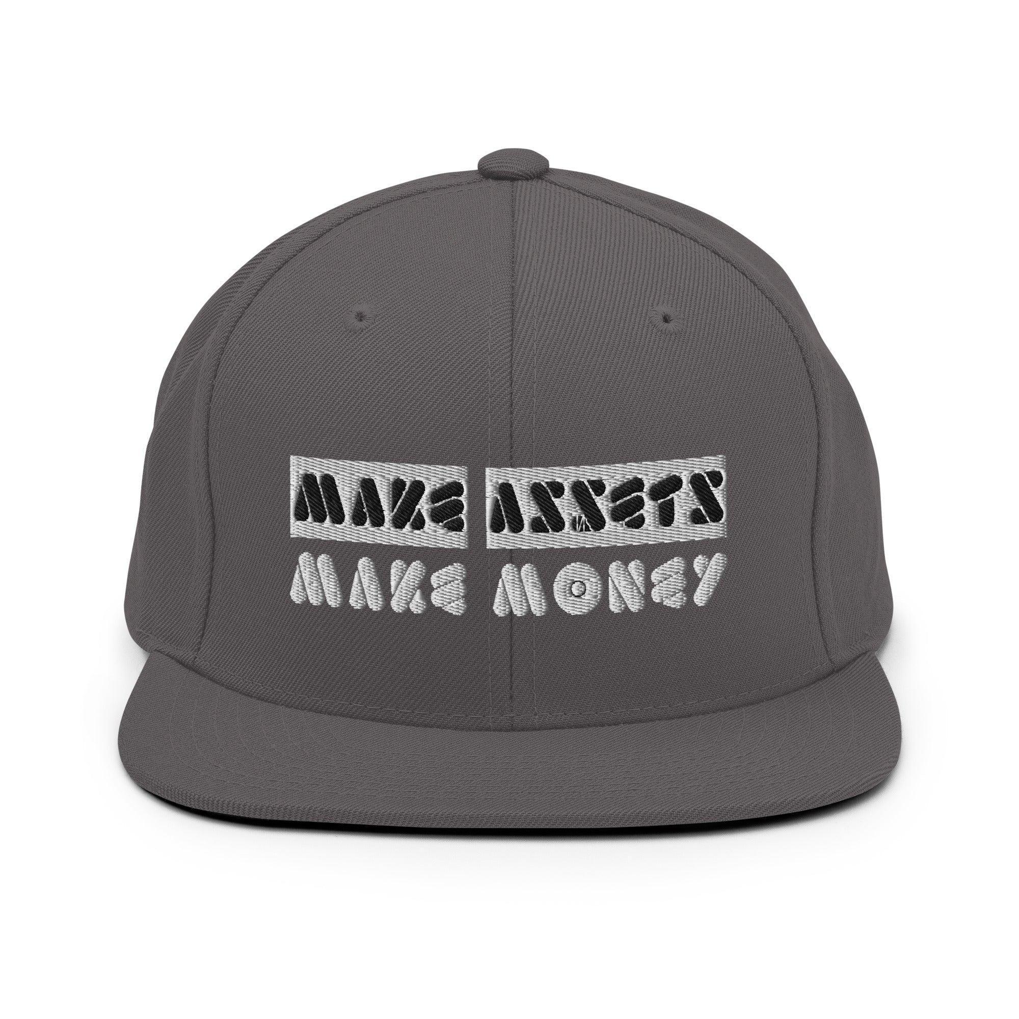 Make Assets | Make Money Snapback Hat - InvestmenTees