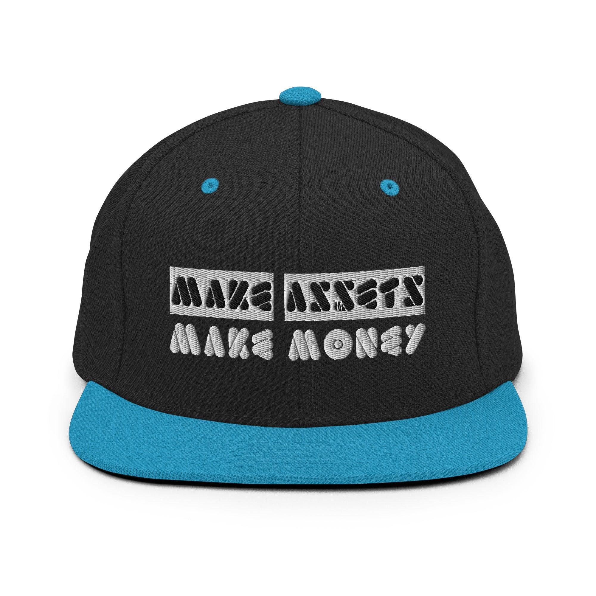 Make Assets | Make Money Snapback Hat - InvestmenTees