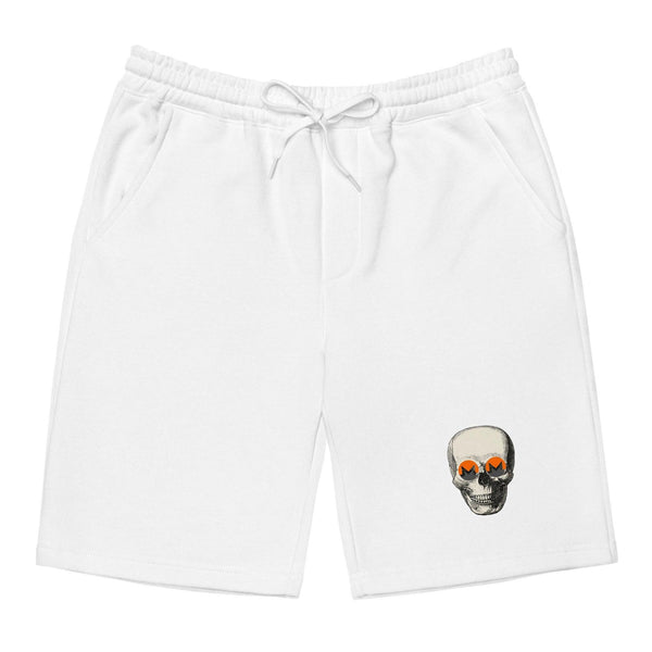 Monero Coin Skull Fleece Shorts - InvestmenTees