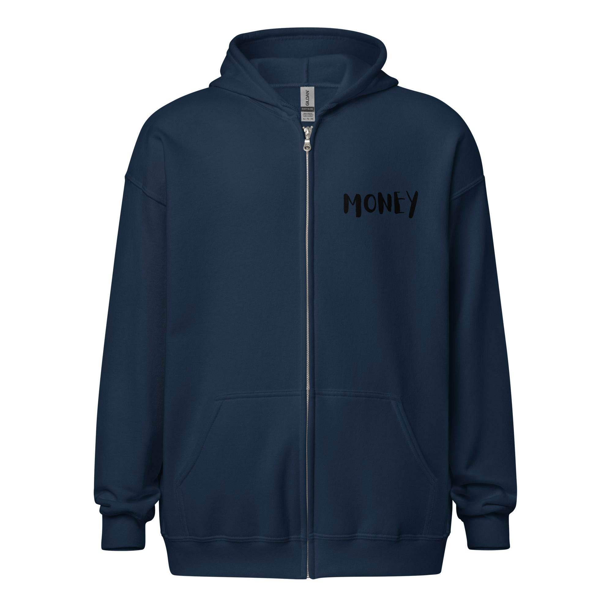 Money Zip Up Hoodie - InvestmenTees