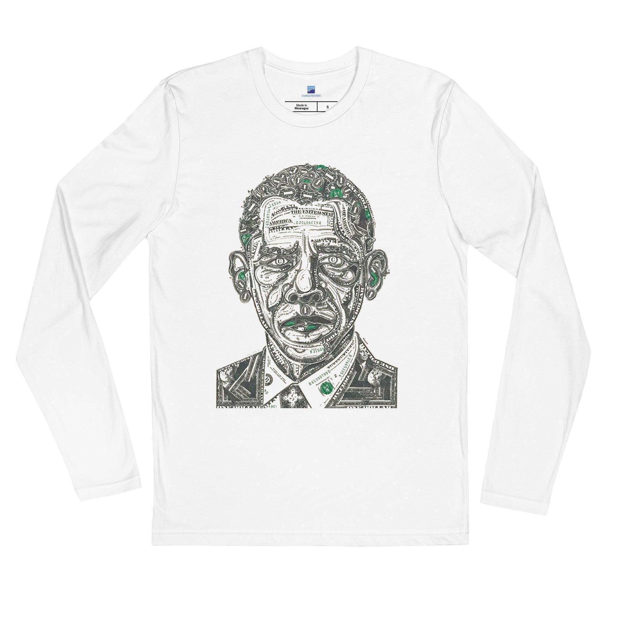 Obama Money Art Long Sleeve T-Shirt - InvestmenTees