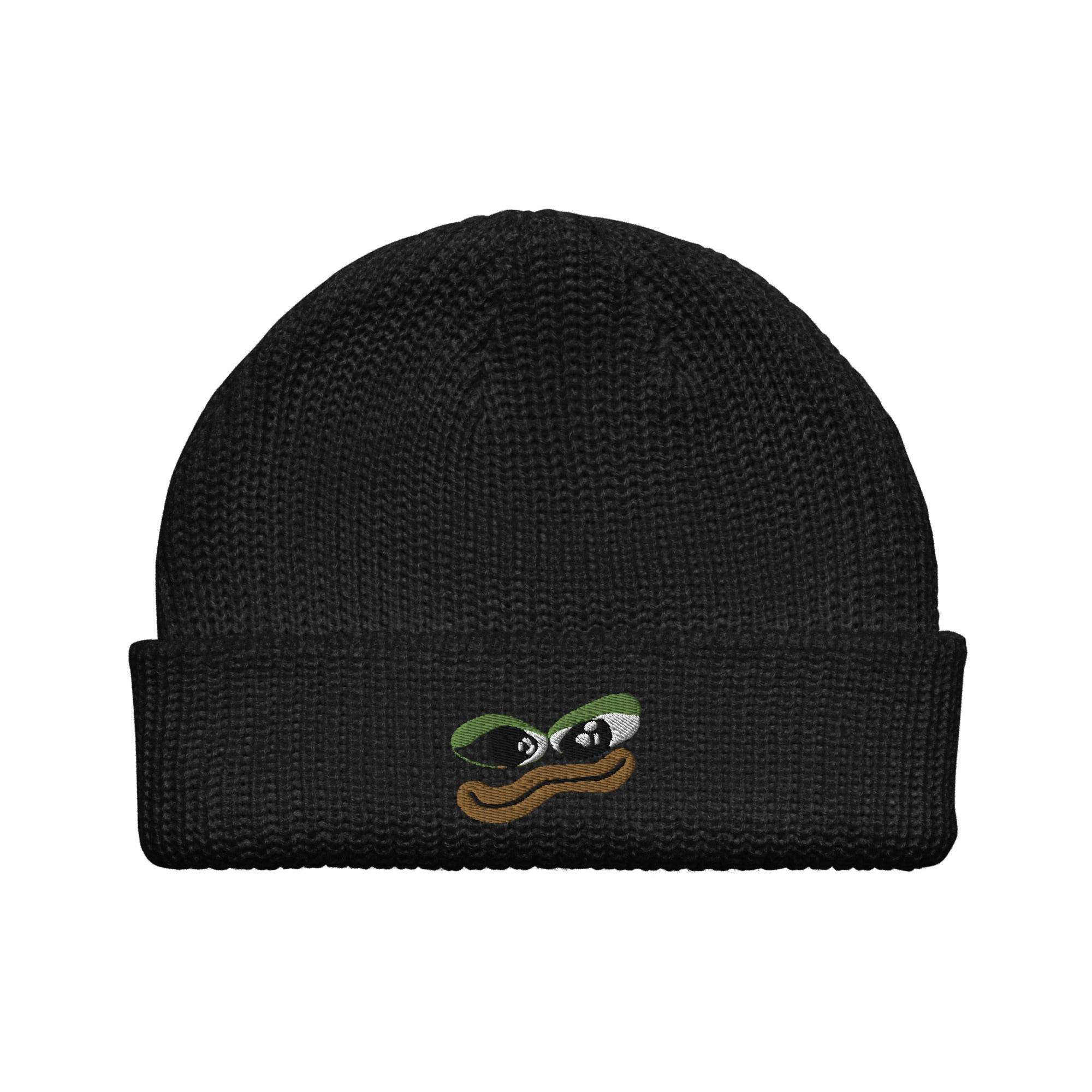 Pepe Crypto Coin Beanie - InvestmenTees