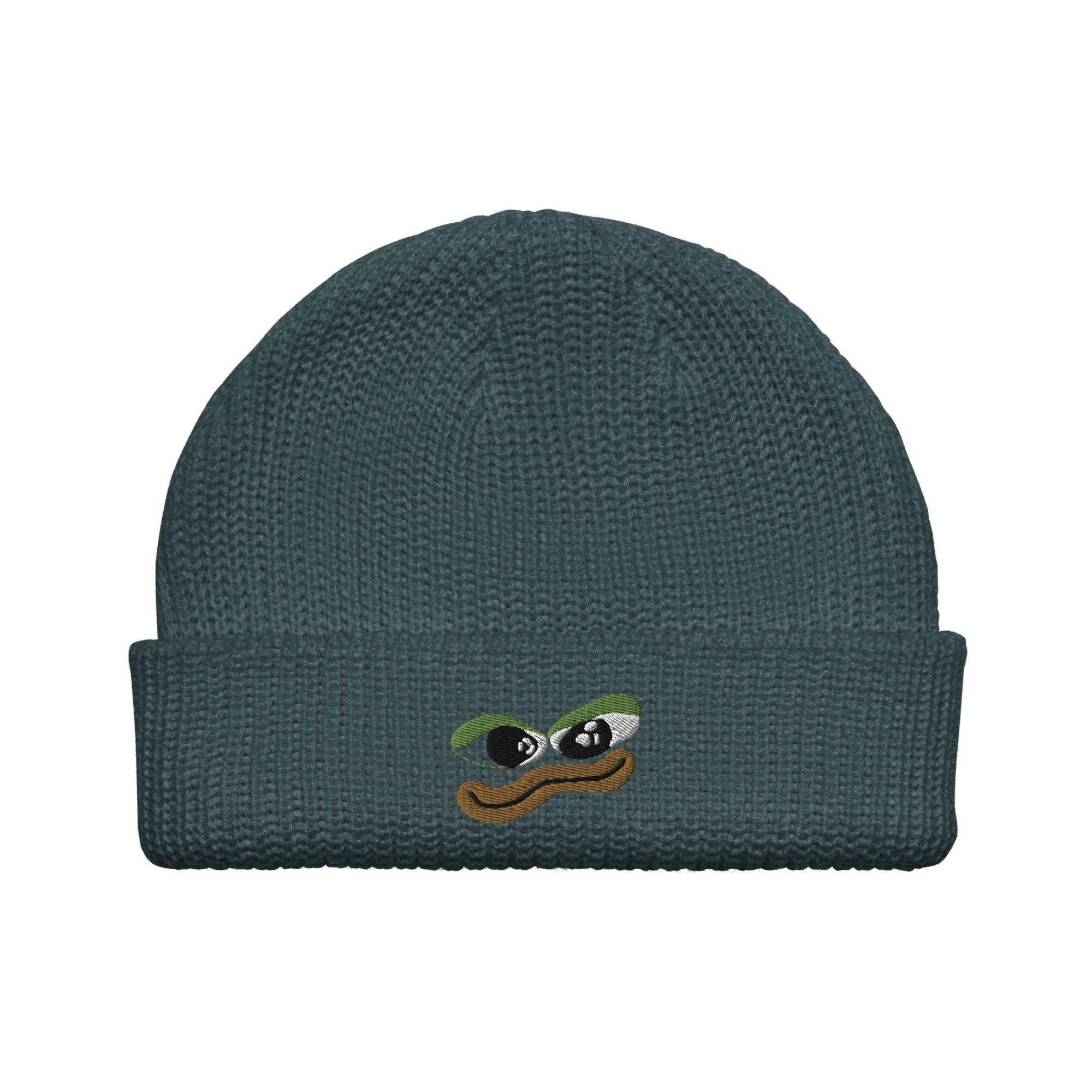 Pepe Crypto Coin Beanie - InvestmenTees