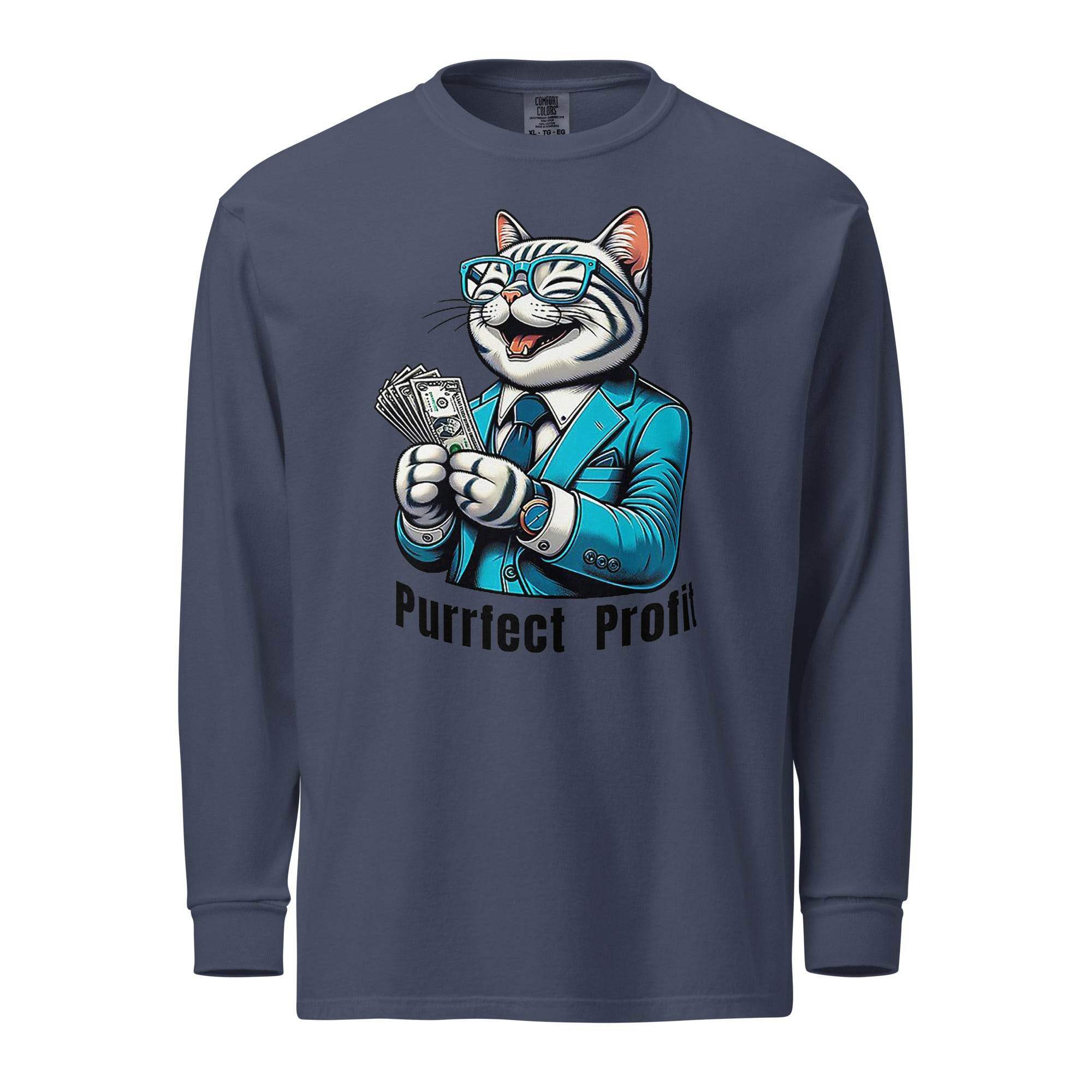 Profit Cat Long Sleeve T-Shirt - InvestmenTees