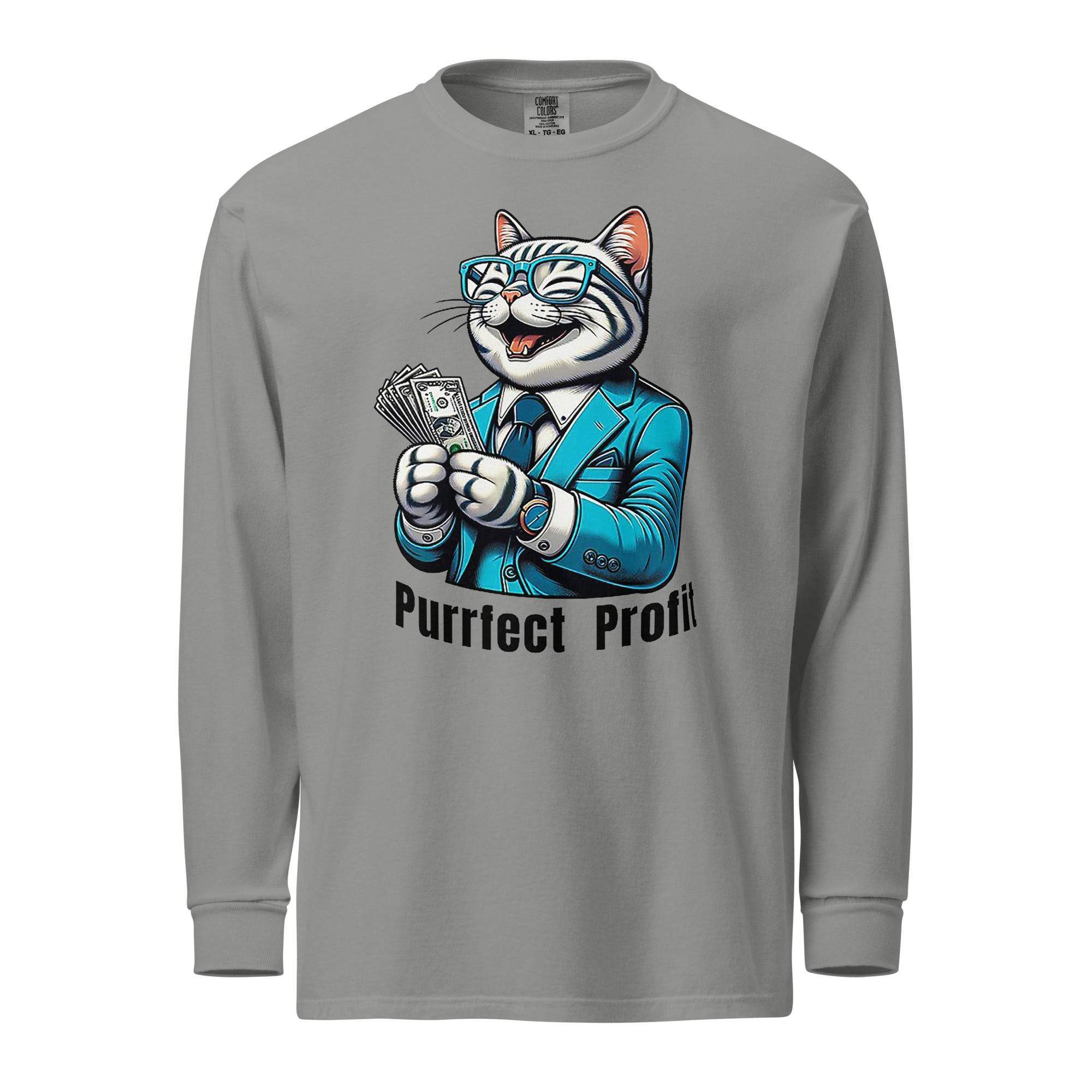 Profit Cat Long Sleeve T-Shirt - InvestmenTees