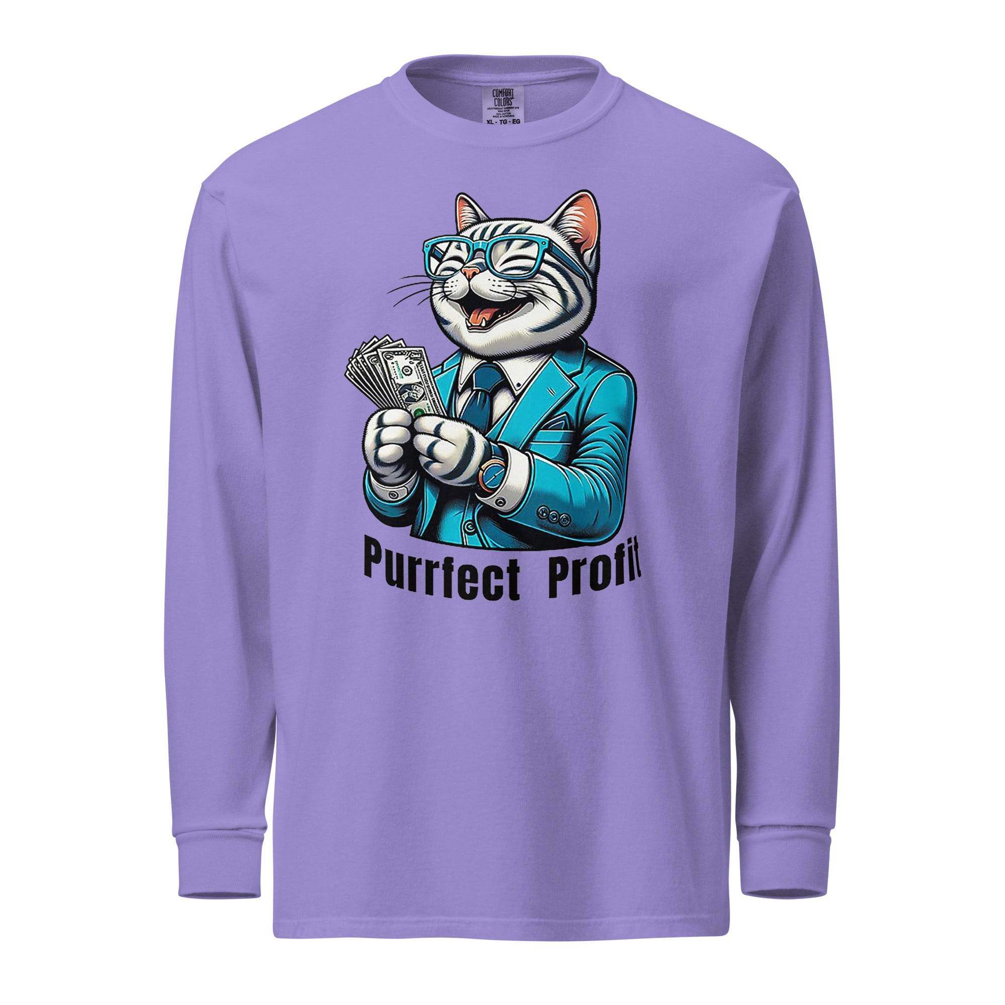 Profit Cat Long Sleeve T-Shirt - InvestmenTees