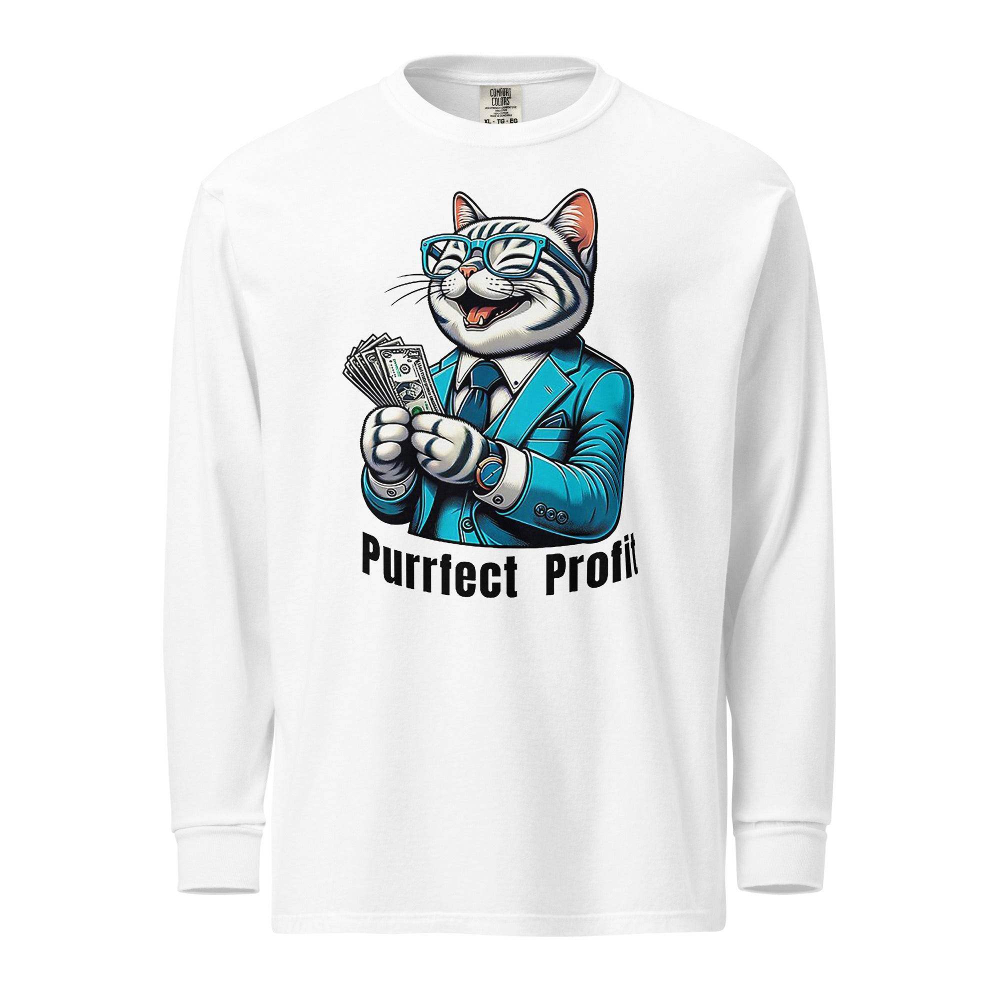 Profit Cat Long Sleeve T-Shirt - InvestmenTees