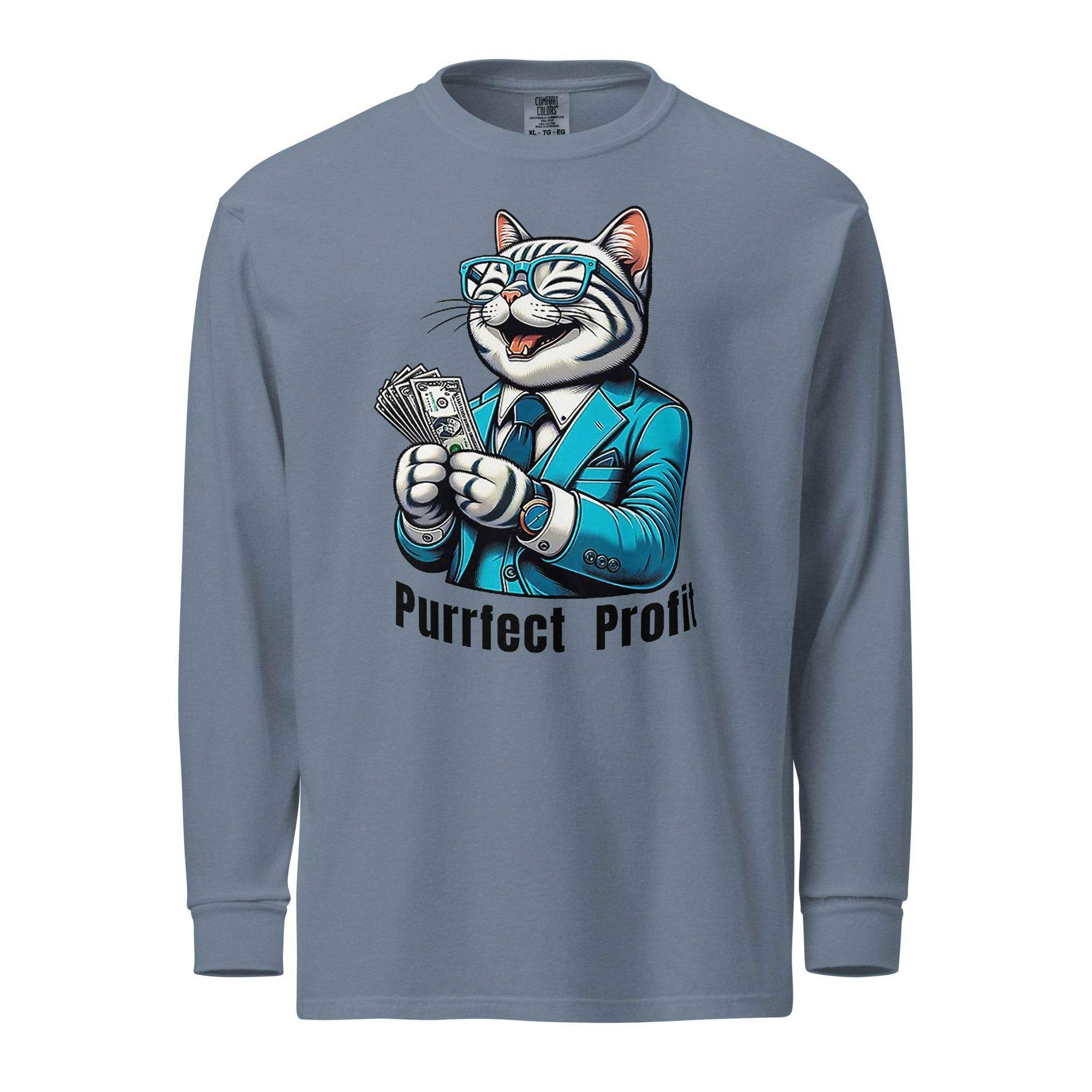 Profit Cat Long Sleeve T-Shirt - InvestmenTees