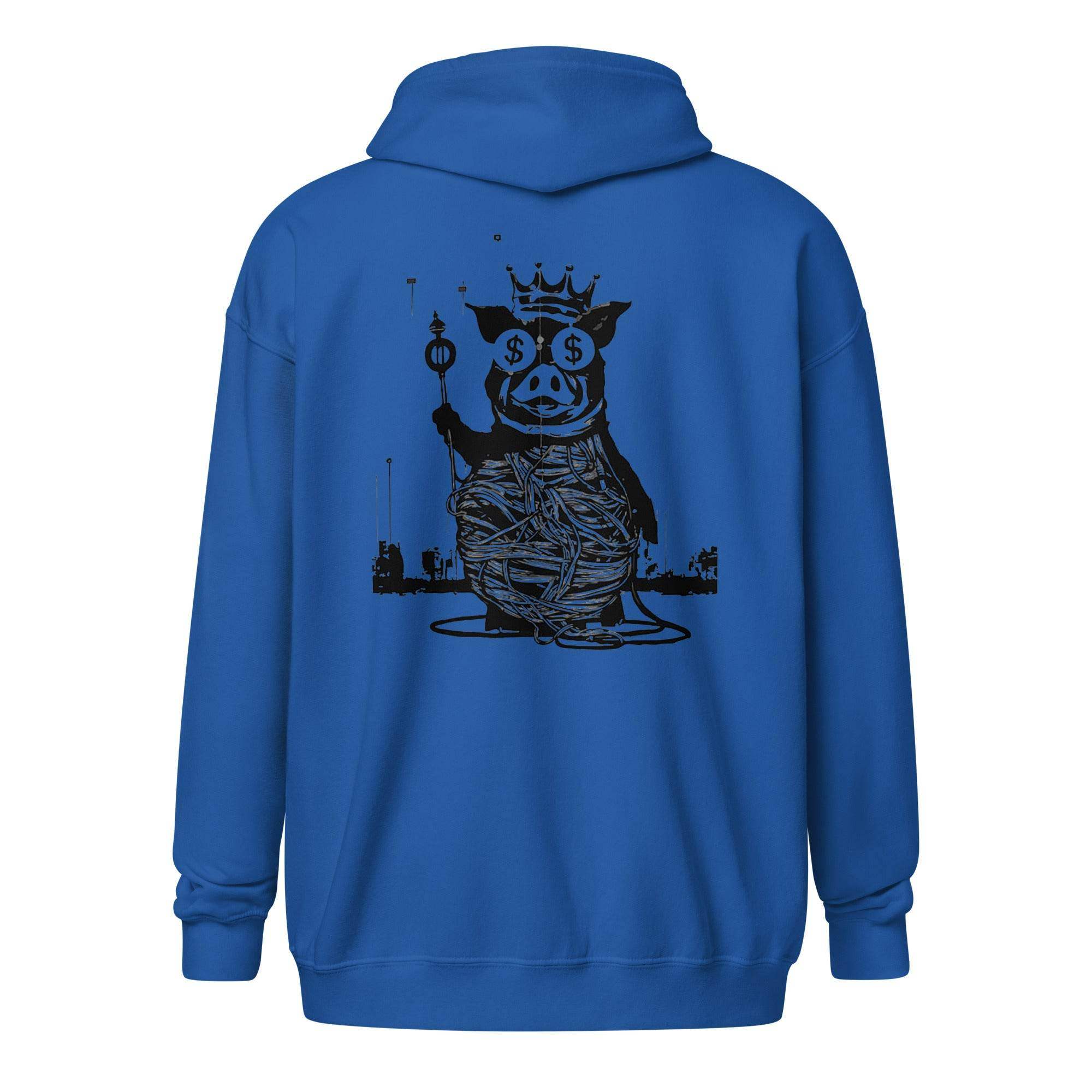 Rich Pig Zip Up Hoodie - InvestmenTees